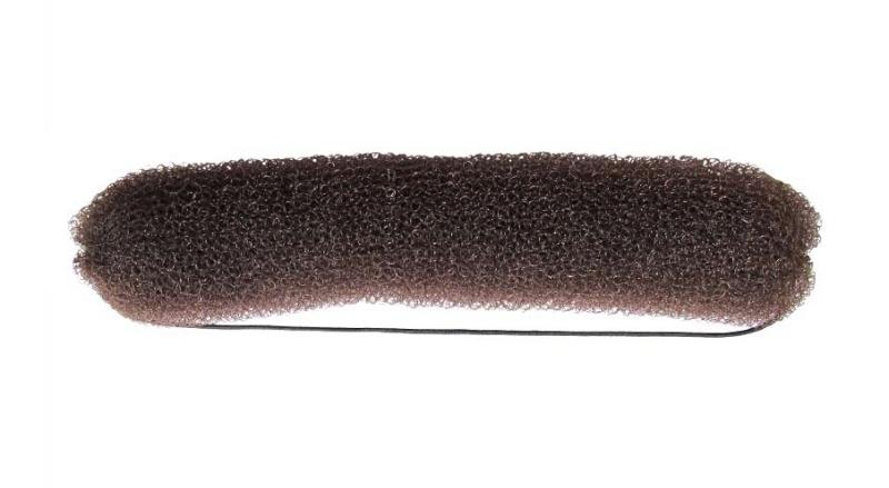 Výplň do drdolu Duko s gumičkou 12g - hnědá, 20 cm (5339-brown) + dárek zdarma