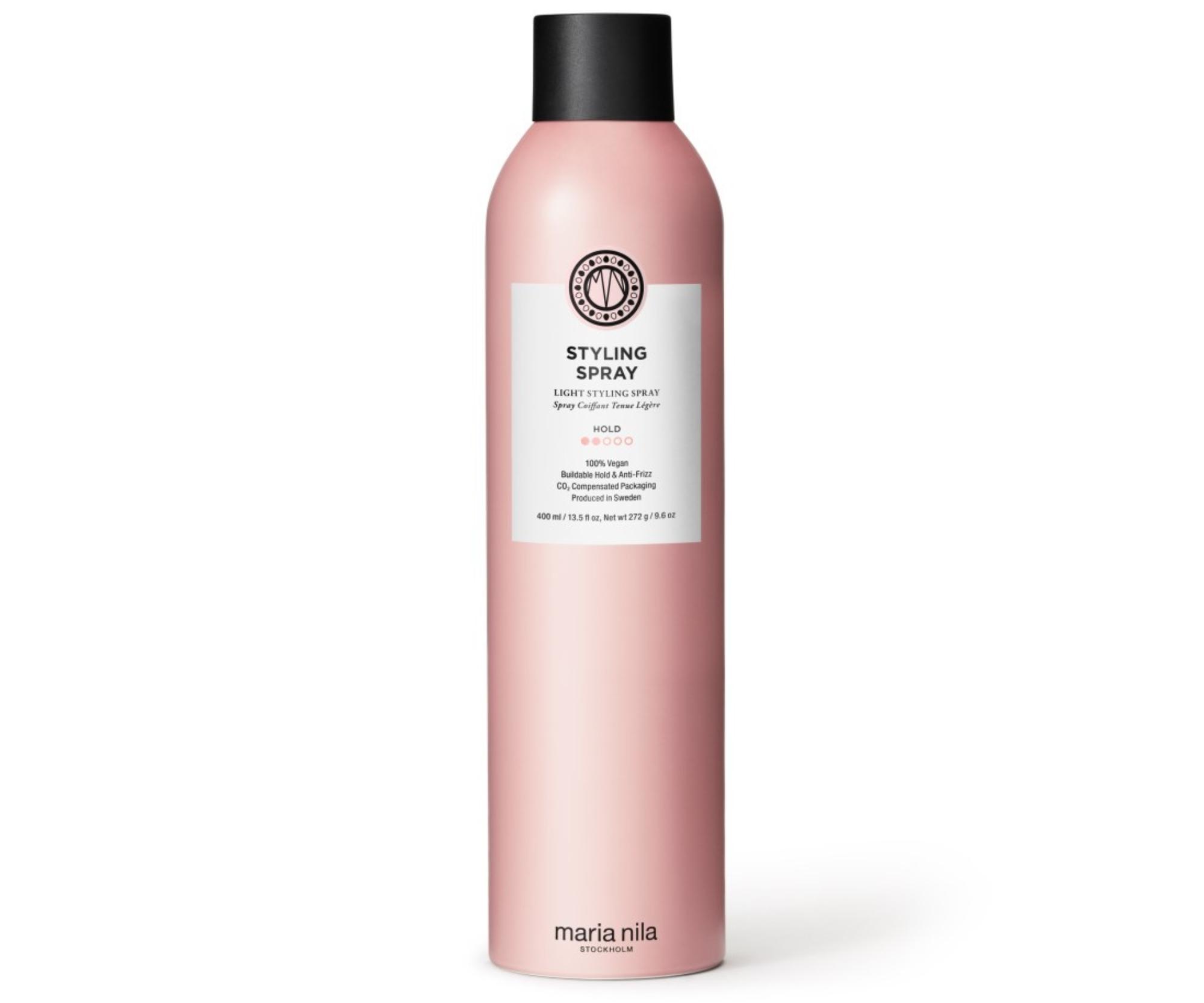 Sprej pro dodání lesku a snížení krepatění vlasů Maria Nila Styling Spray - 400 ml + dárek zdarma