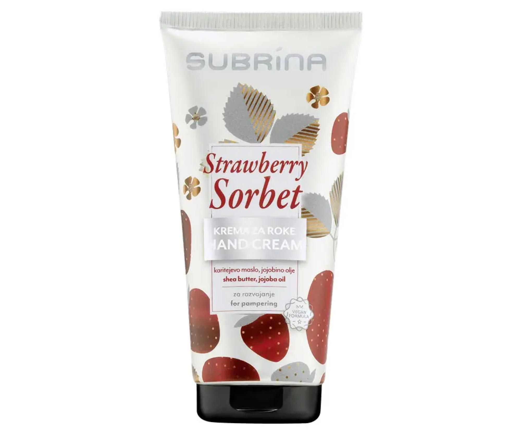 Vyživující krém na ruce Subrina Professional Strawberry Sorbet Hand Cream - 50 ml, limitovaná edice