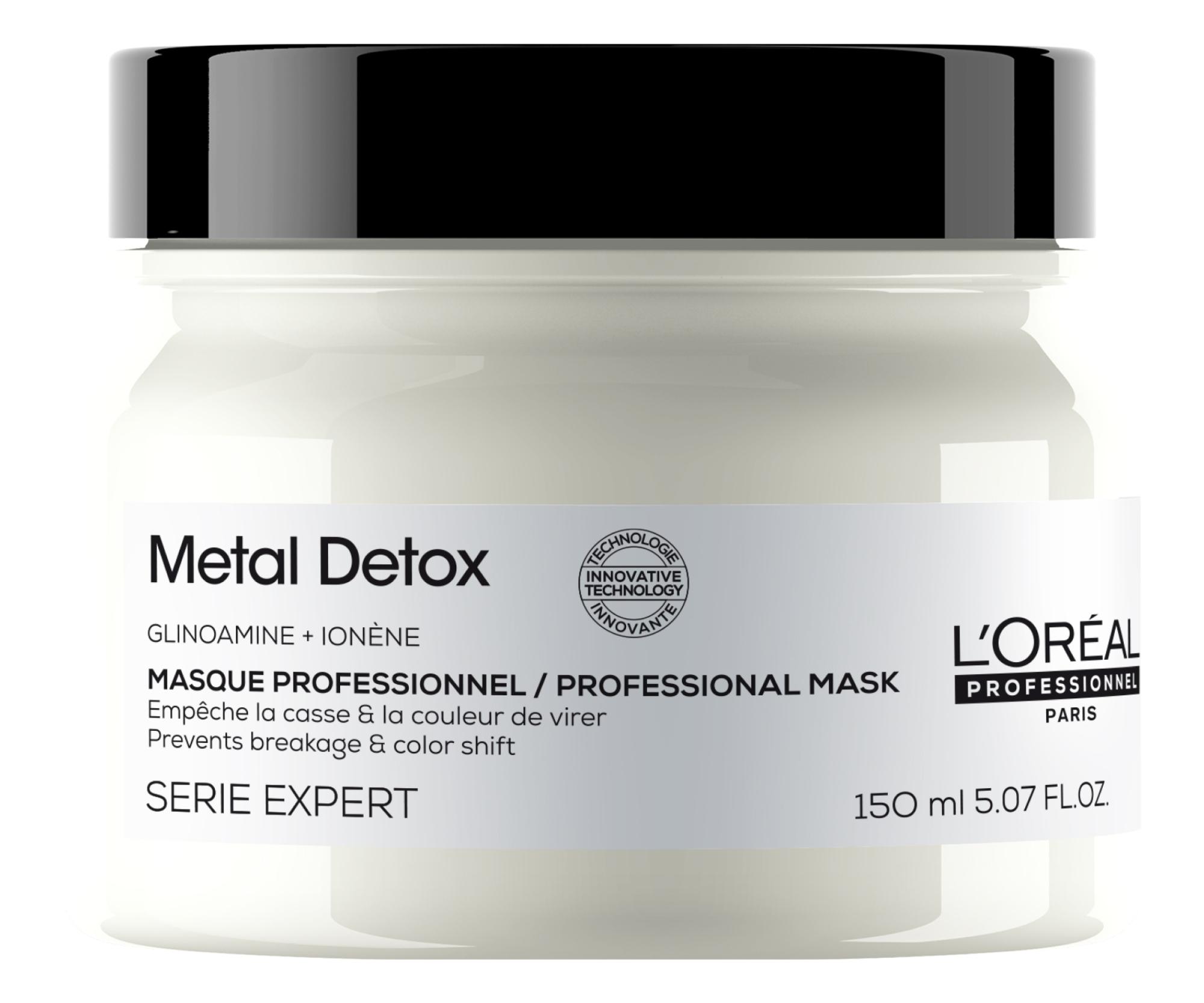 Maska pro barvené a poškozené vlasy Loréal Professionnel Serie Expert Metal Detox - 150 ml - L’Oréal Professionnel + dárek zdarma