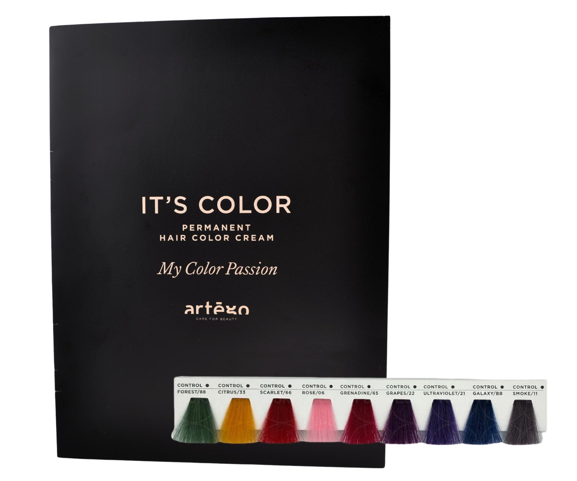 Vlasový vzorník barev Artégo IT'S Color Control
