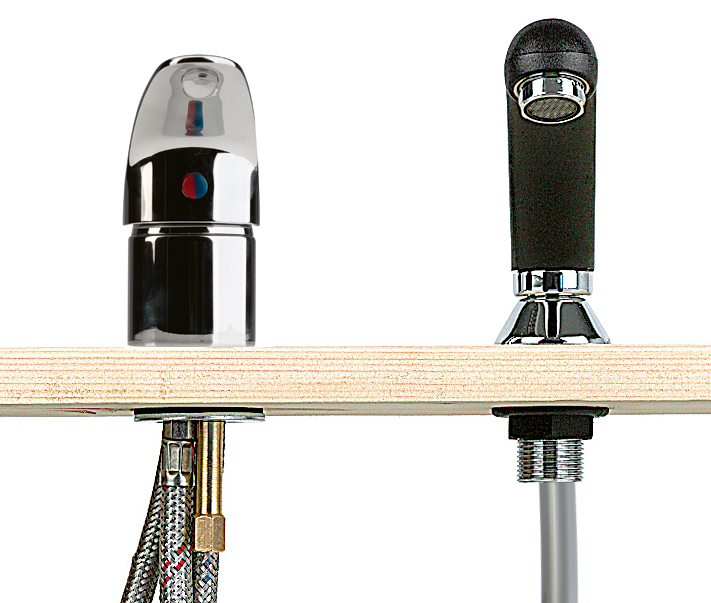 Set k mycímu boxu - baterie chrom + sprška černá, Sibel (6012810) + dárek zdarma