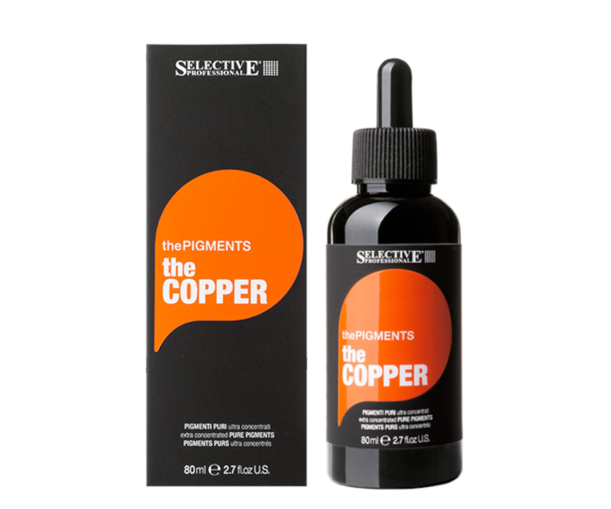 Ultra koncentrované čisté pigmenty Selective Professional ThePigments TheCopper - 80 ml, měděné + dárek zdarma