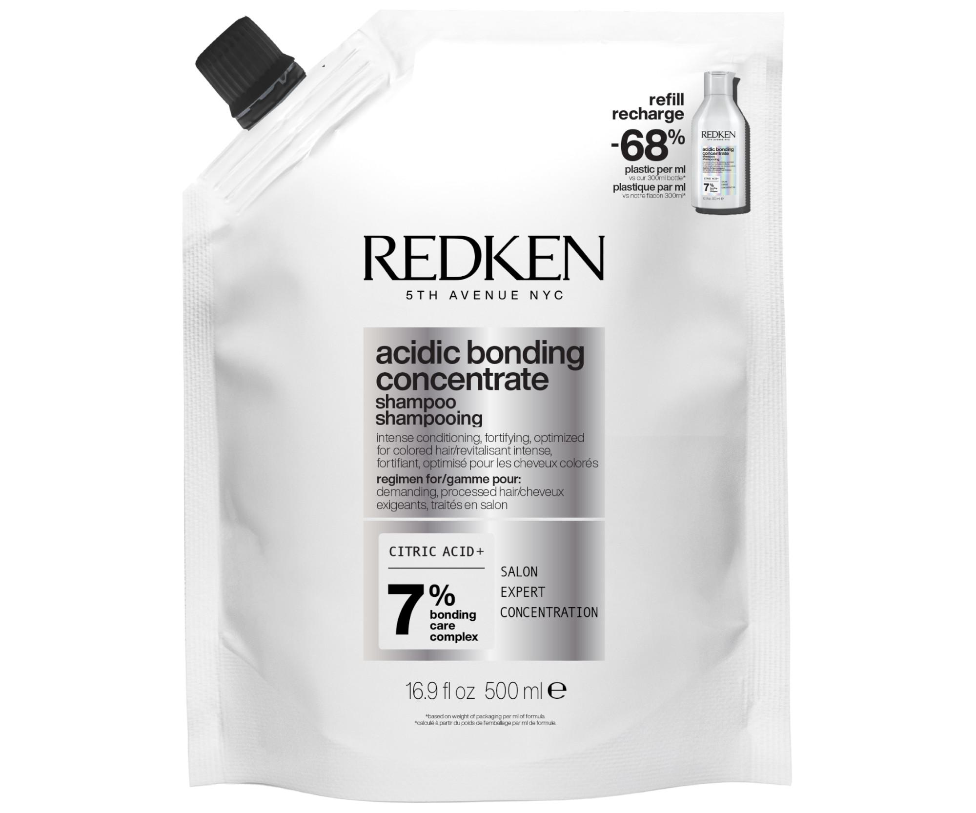 Intenzivně regenerační šampon pro poškozené vlasy Redken Acidic Bonding Concentrate - 500 ml, náhradní náplň + dárek zdarma