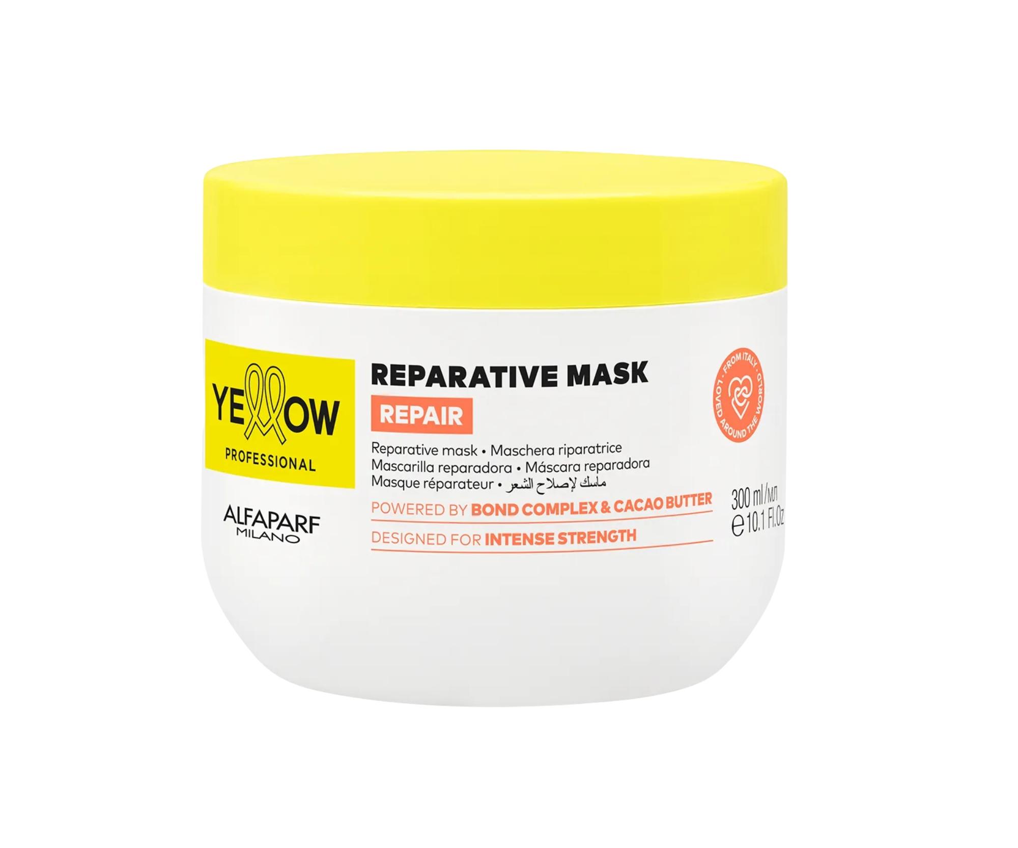 Intenzivní regenerační maska pro poškozené vlasy Yellow Professional Repair Reparative Mask - 300 ml + dárek zdarma