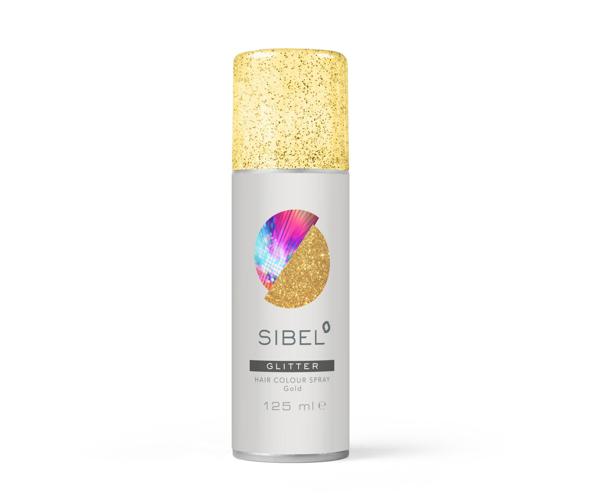 Barevný sprej na vlasy Sibel Hair Colour - zlaté třpytky (024000033) + dárek zdarma