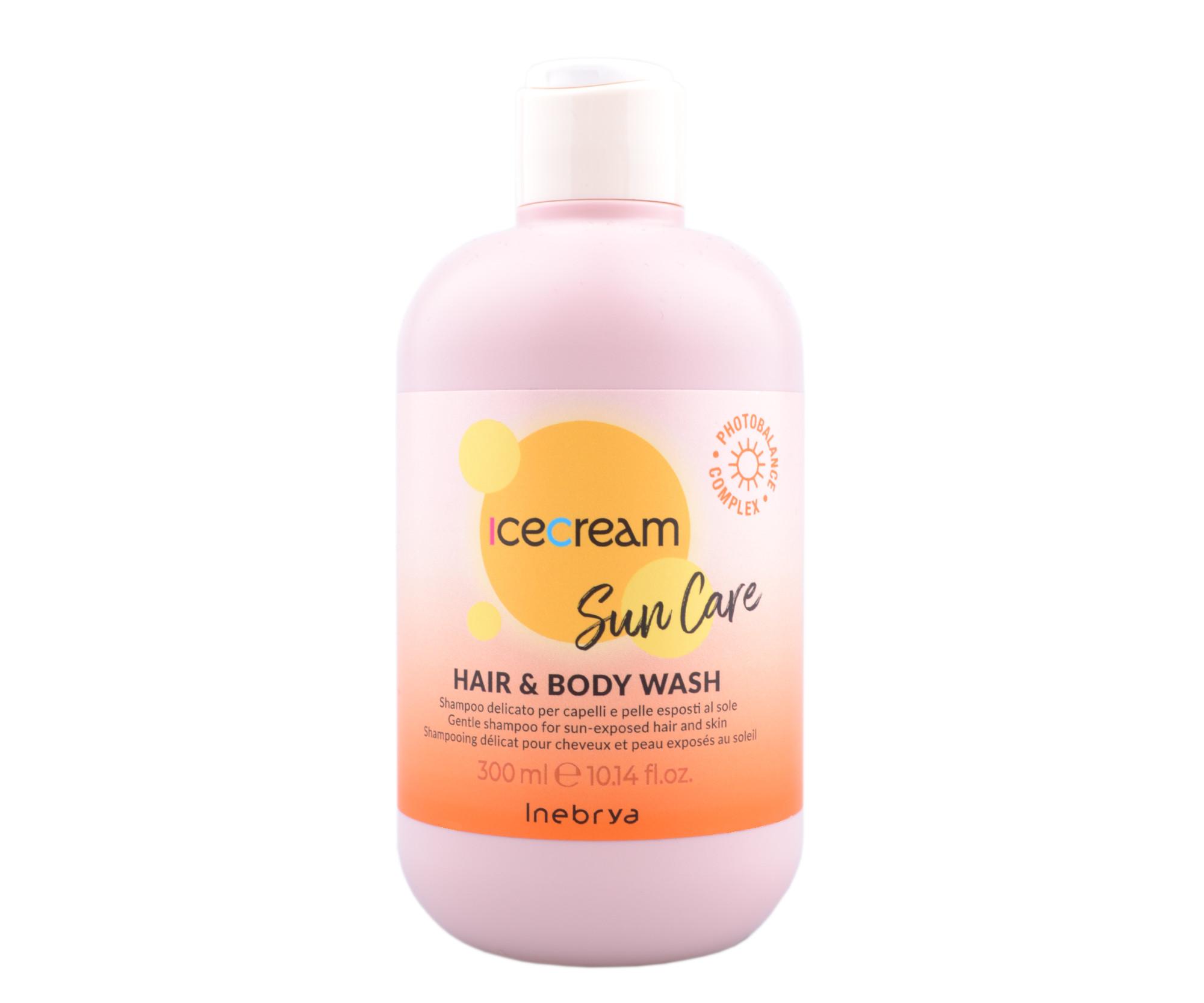 Šampon na vlasy a pokožku vystavené slunci Inebrya Ice Cream Sun Care Hair  a  Body Wash - 300 ml + dárek zdarma