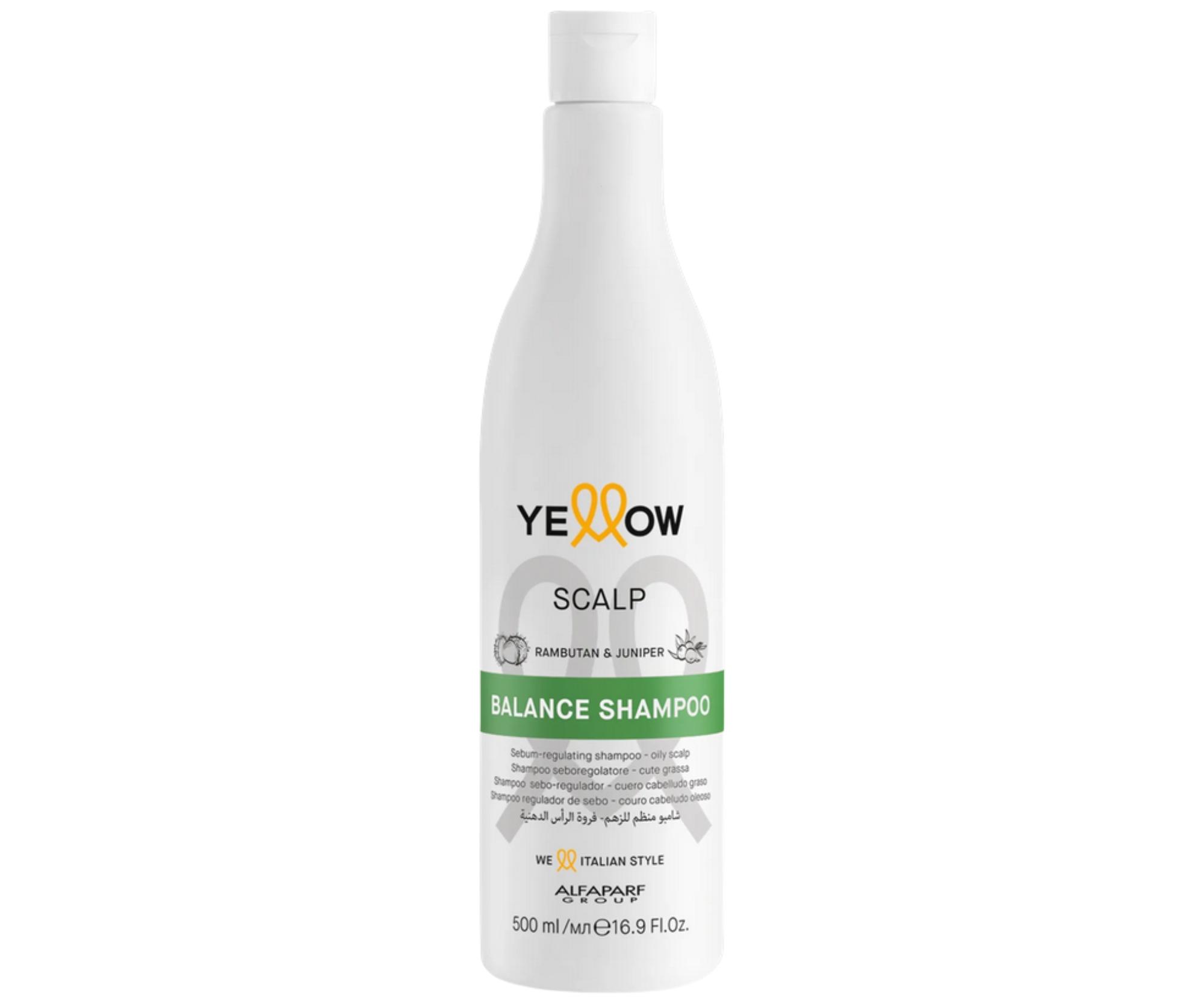 Čisticí šampon pro mastnou pokožku hlavy Yellow Professional Scalp Balance Shampoo - 500 ml + dárek zdarma