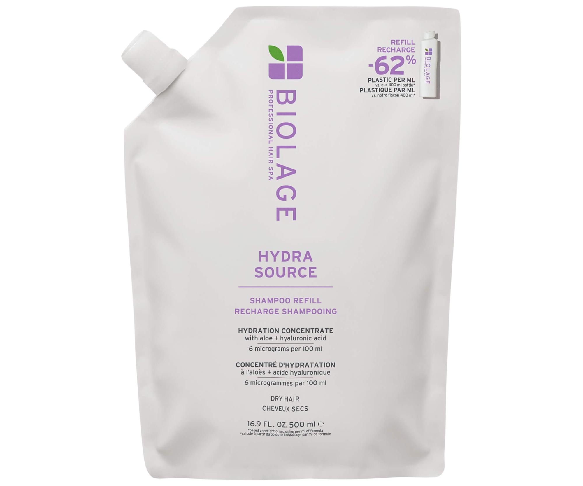 Hydratační šampon pro suché vlasy Biolage Hydra Source Shampoo - 500 ml, náhradní náplň + dárek zdarma