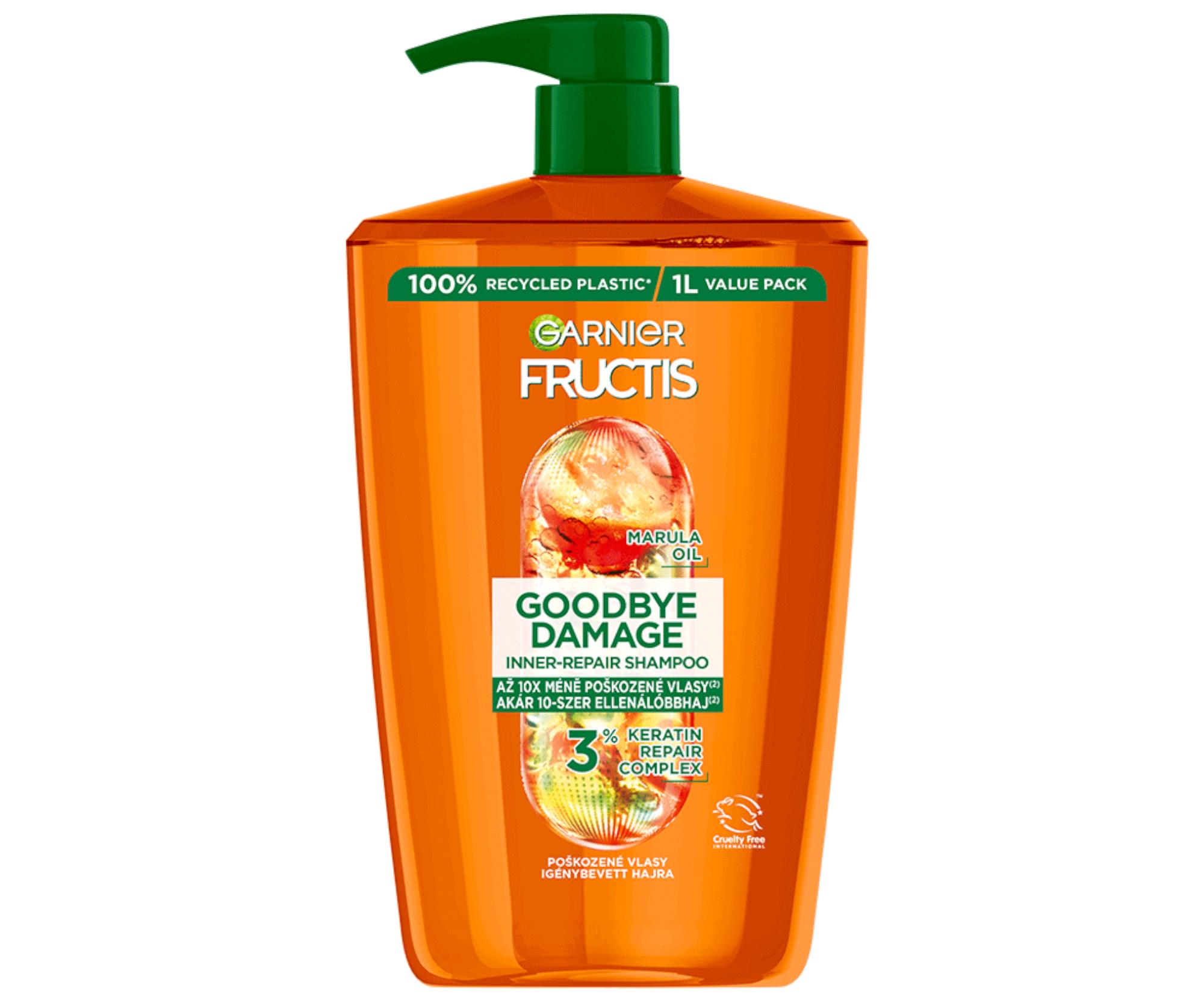 Šampon pro poškozené vlasy Garnier Fructis Goodbye Damage Repairing Shampoo - 1000 ml + dárek zdarma