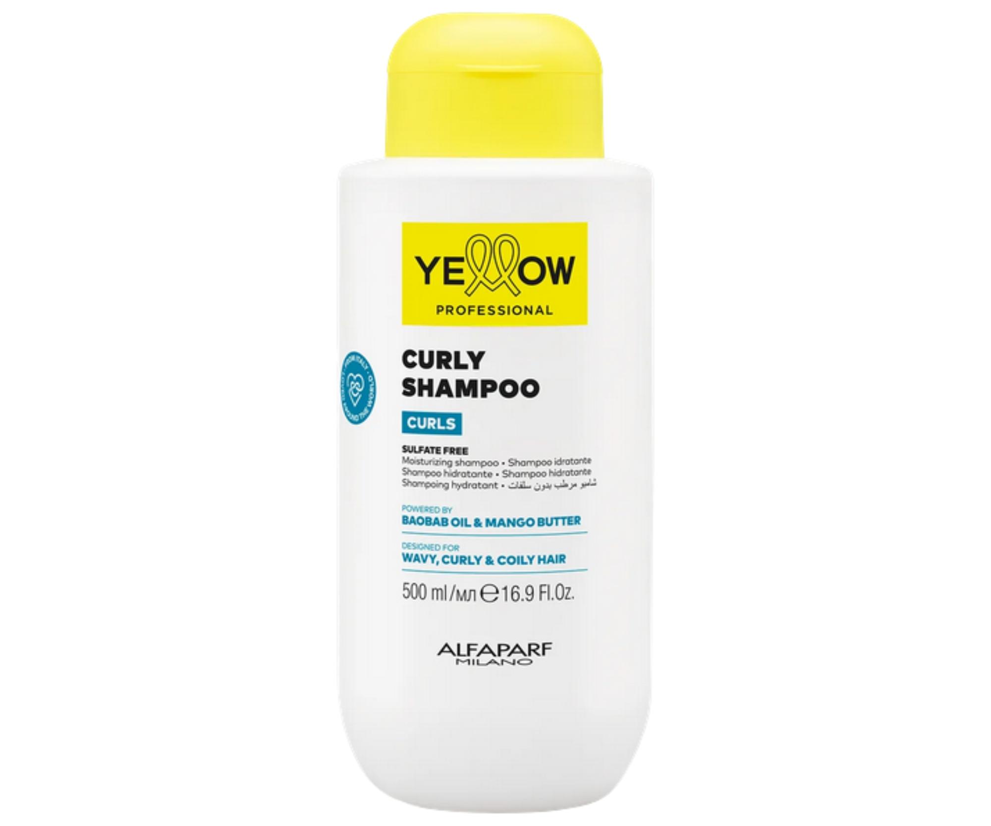 Šampon pro vlnité, kudrnaté a afro vlasy Yellow Professional Curls Curly Shampoo - 500 ml + dárek zdarma