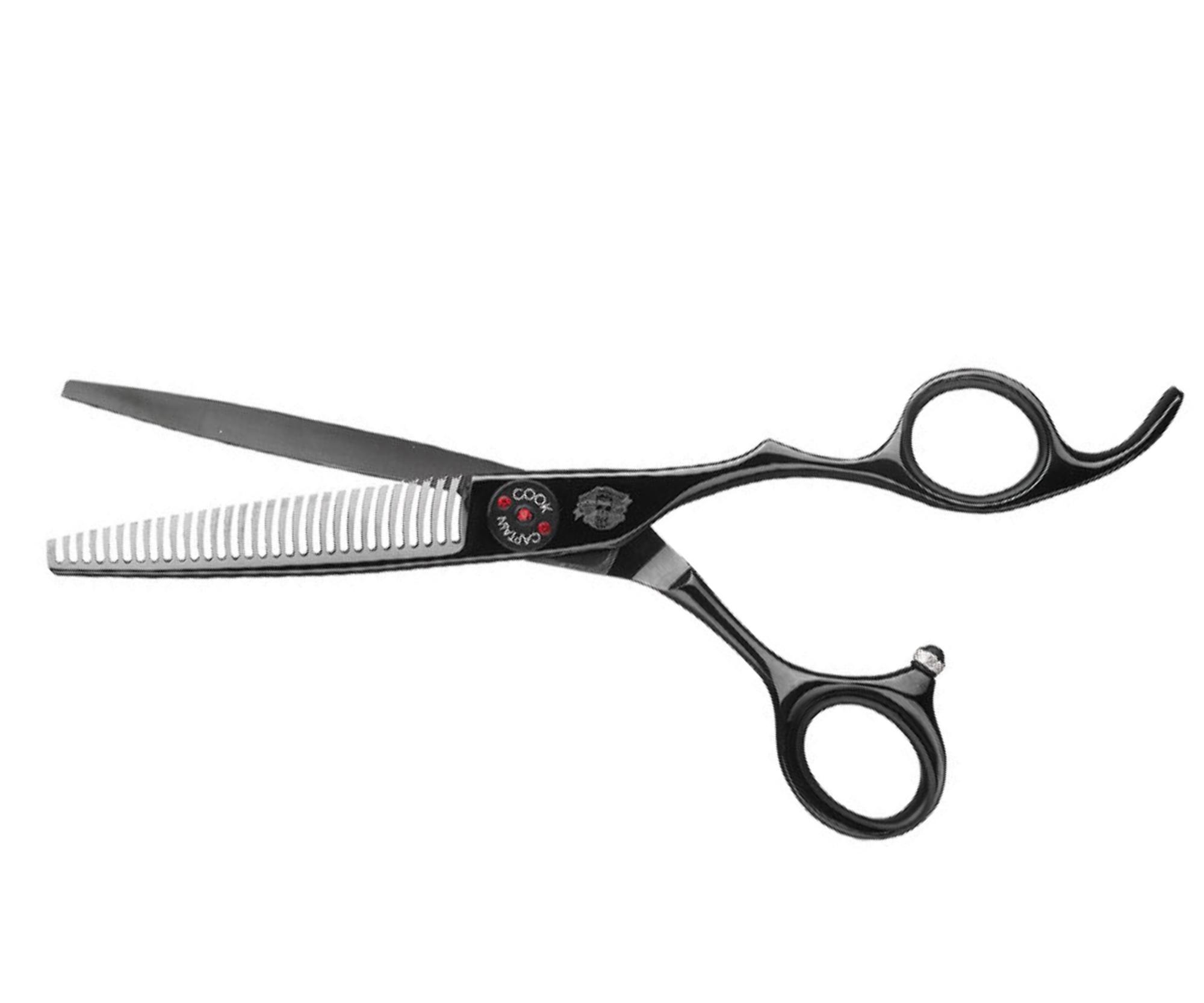 Efilační nůžky Captain Cook Tijera Barbero Esculpir 6" - 32 zubů + dárek zdarma