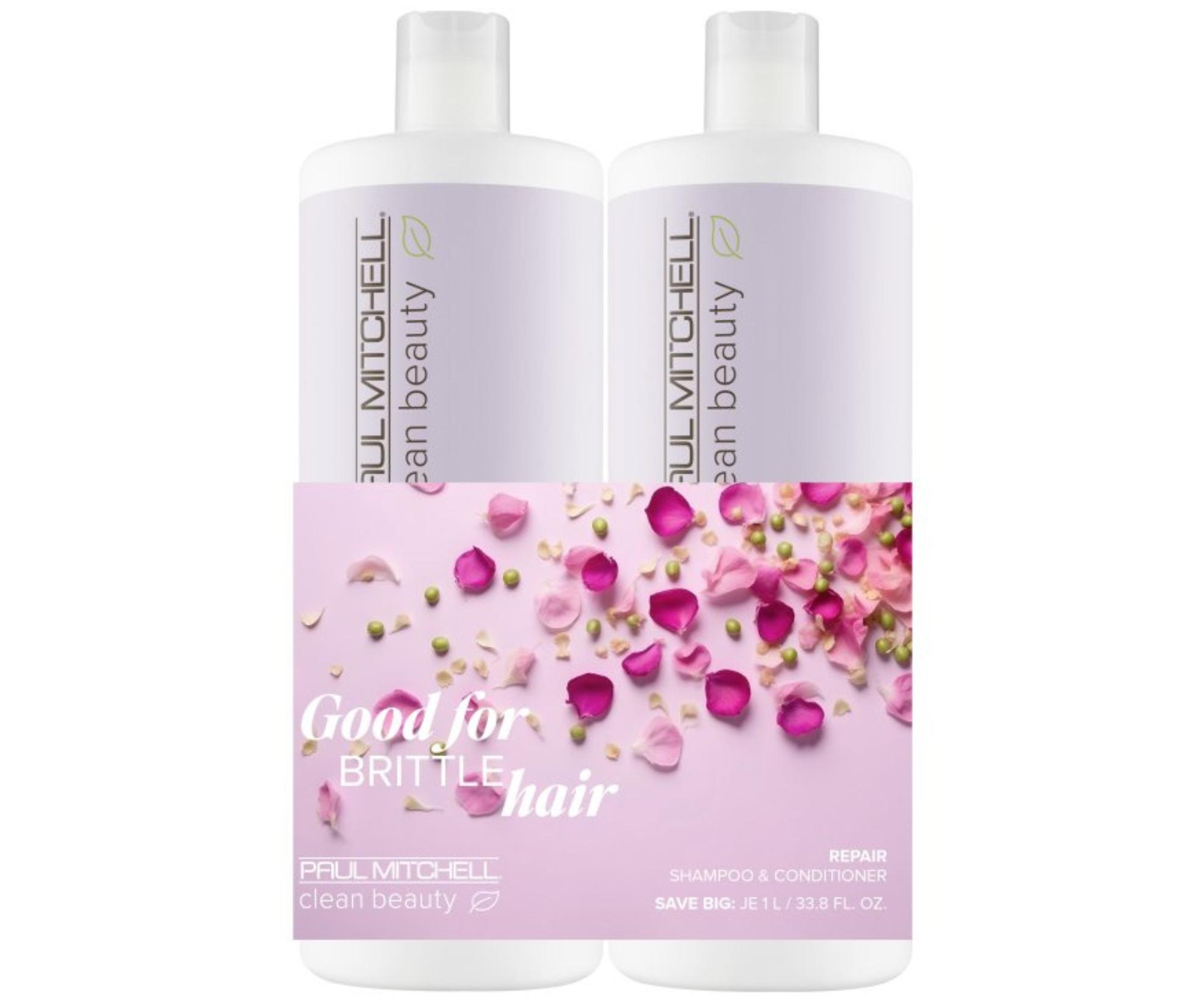 Sada pro poškozené vlasy Paul Mitchell Clean Beauty Repair Save Big Duo + dárek zdarma