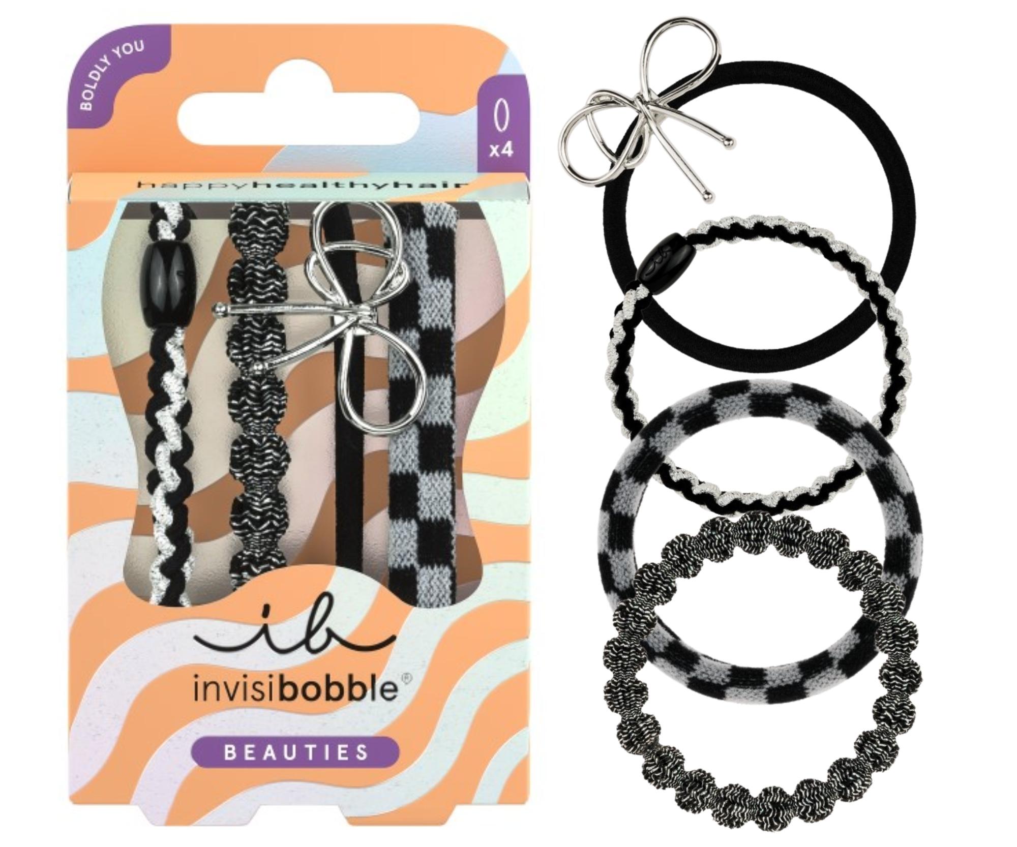 Sada ozdobných gumiček Invisibobble Beauties Rodeo Grunge - 4 ks + dárek zdarma