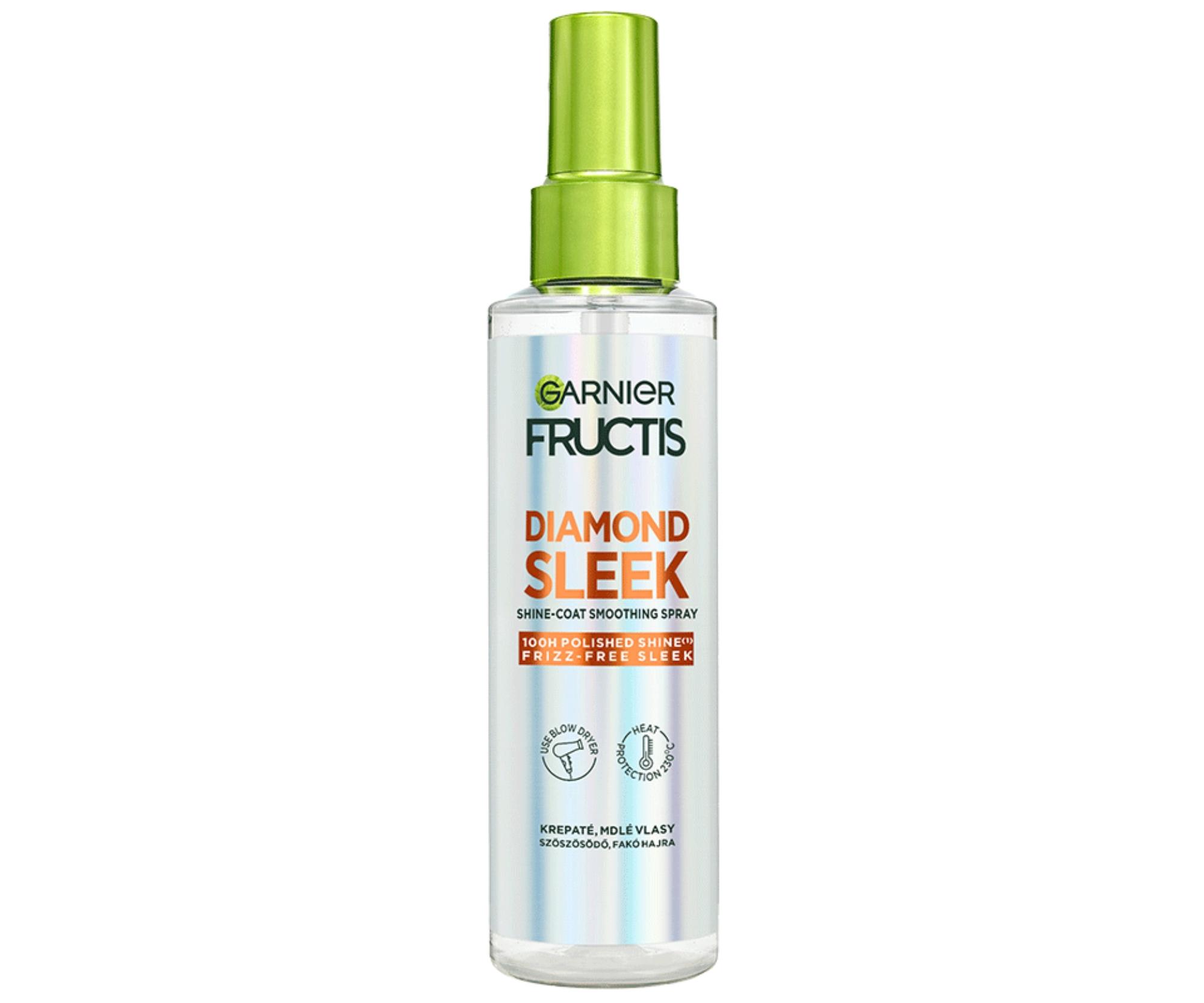 Termoochranné sérum ve spreji pro uhlazení a zářivý lesk vlasů Garnier Fructis Diamond Sleek Spray - 150 ml + dárek zdarma