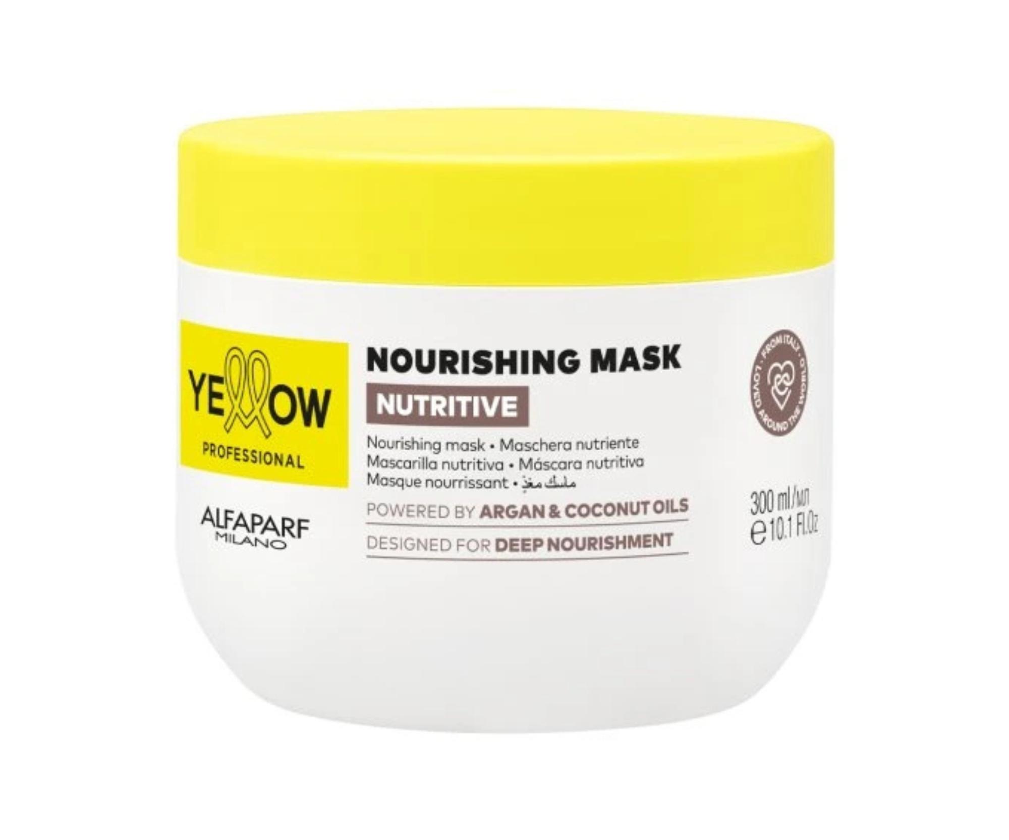 Vyživující maska pro velmi suché a křehké vlasy Yellow Professional Nutritive Nourishing Mask - 300 ml + dárek zdarma