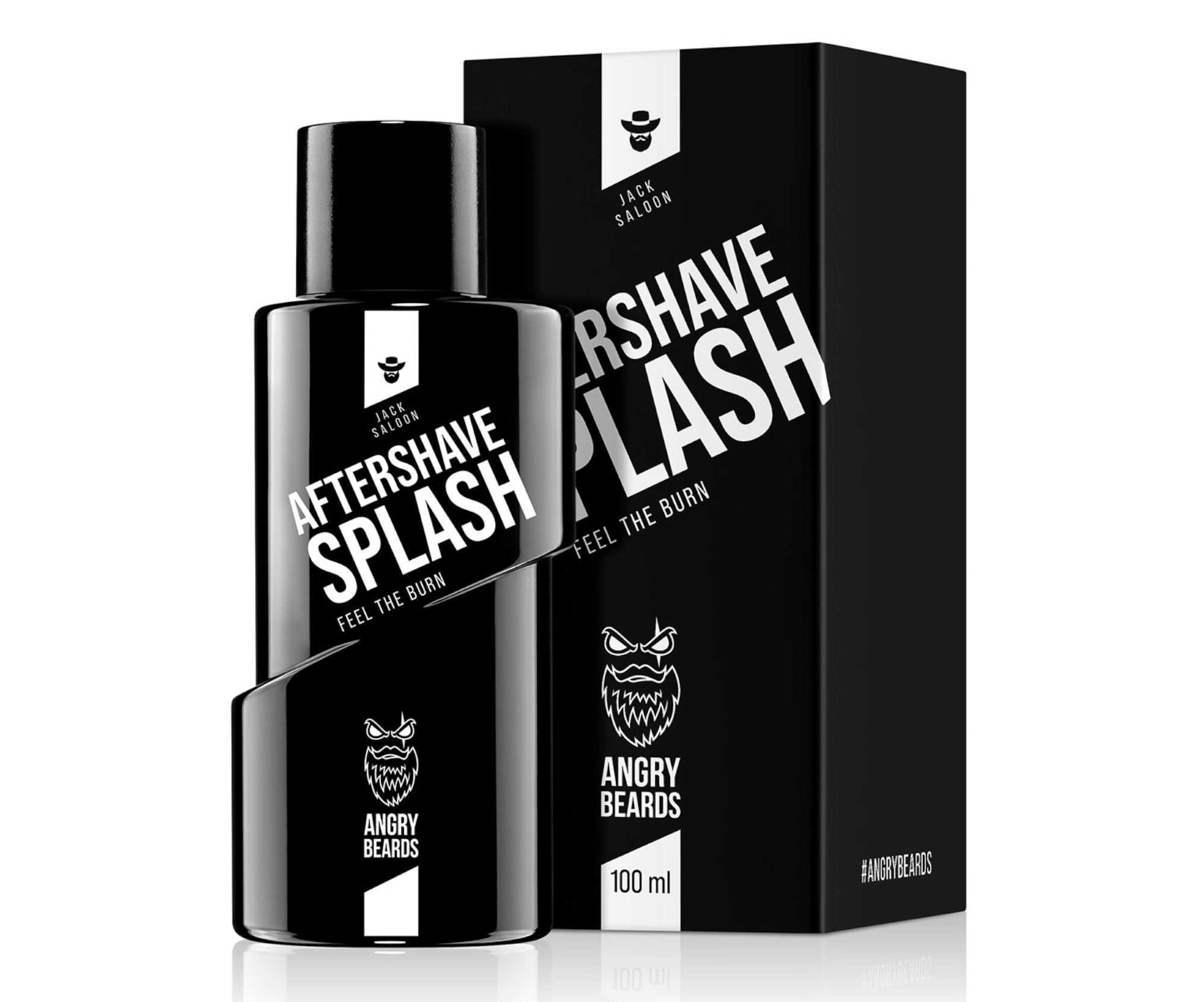 Voda po holení Angry Beards Afteshave Splash Jack Saloon - 100 ml + dárek zdarma