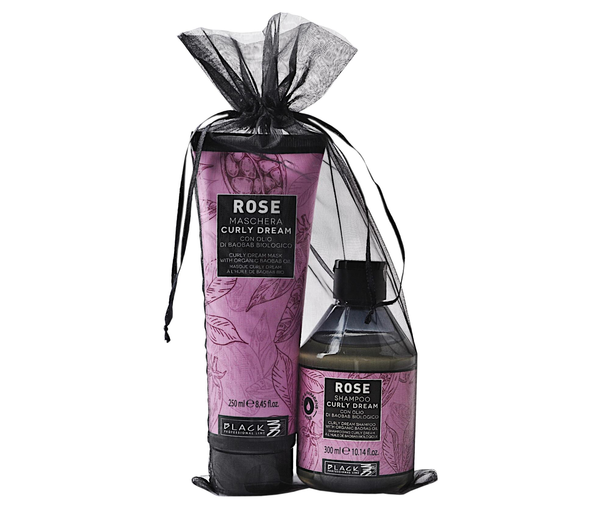 Dárková sada pro vlnité vlasy Black Rose Curly Dream (102027B) + dárek zdarma