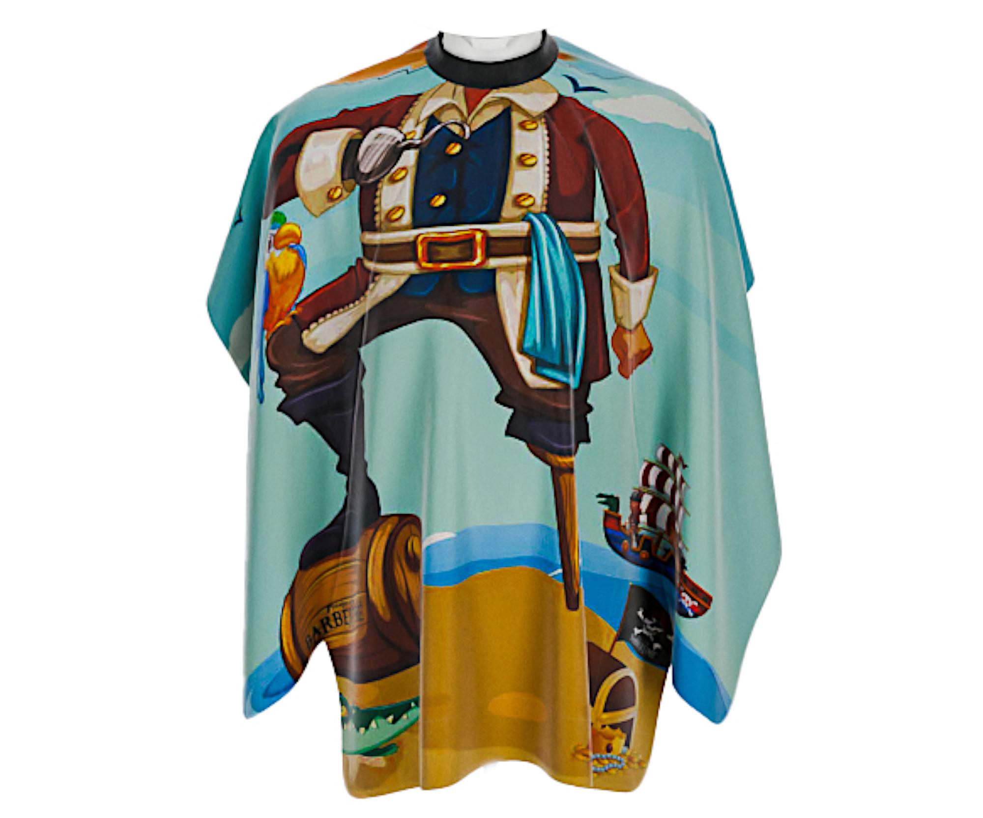 Dětská pláštěnka na stříhání vlasů Barbertime Pro Barber Child Cape - pirát - Pirates of the Barbertime + dárek zdarma