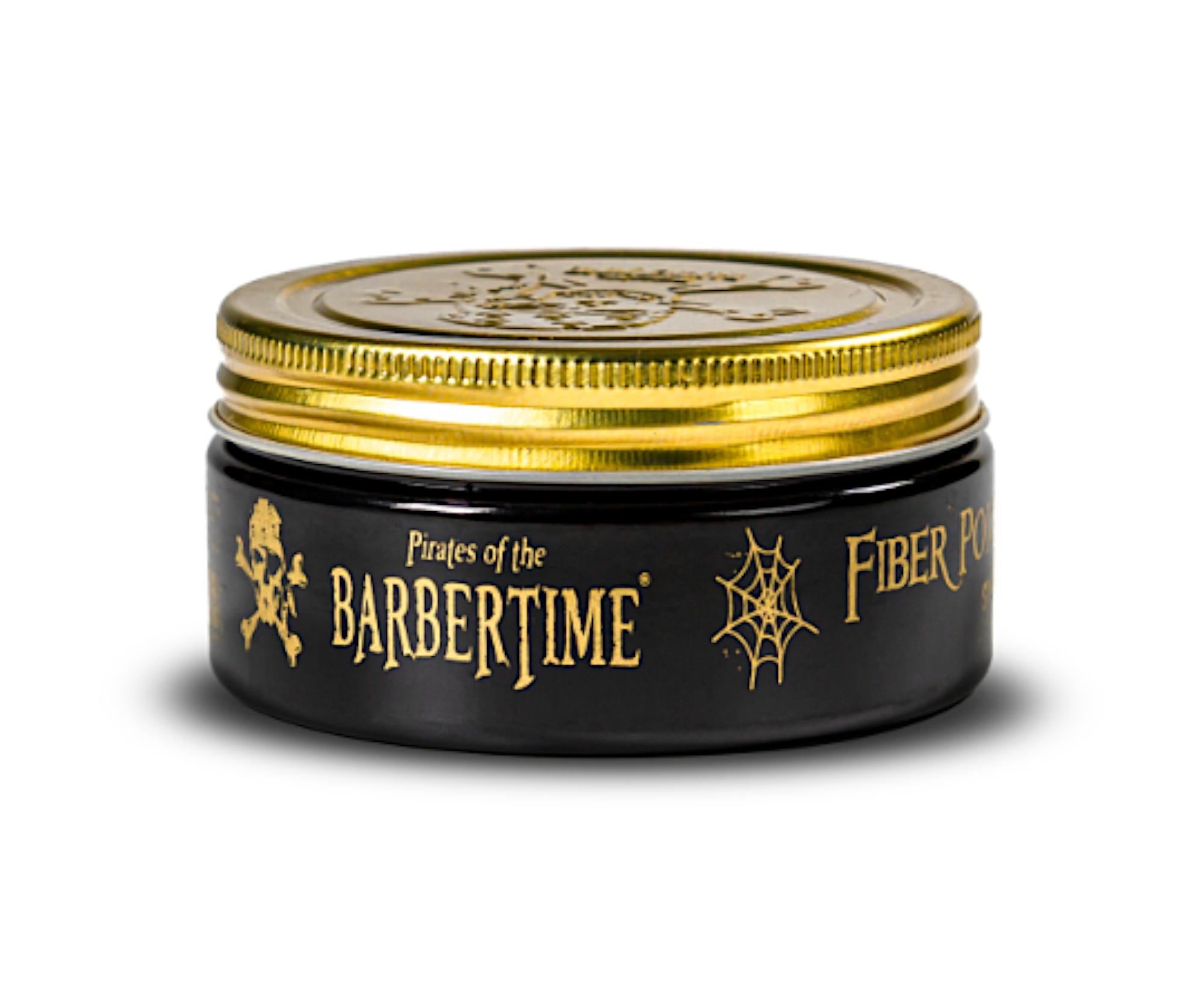 Vláknitá pomáda na vlasy se střední fixací Barbertime Fiber Pomade Spider - 150 ml - Pirates of the Barbertime + dárek zdarma
