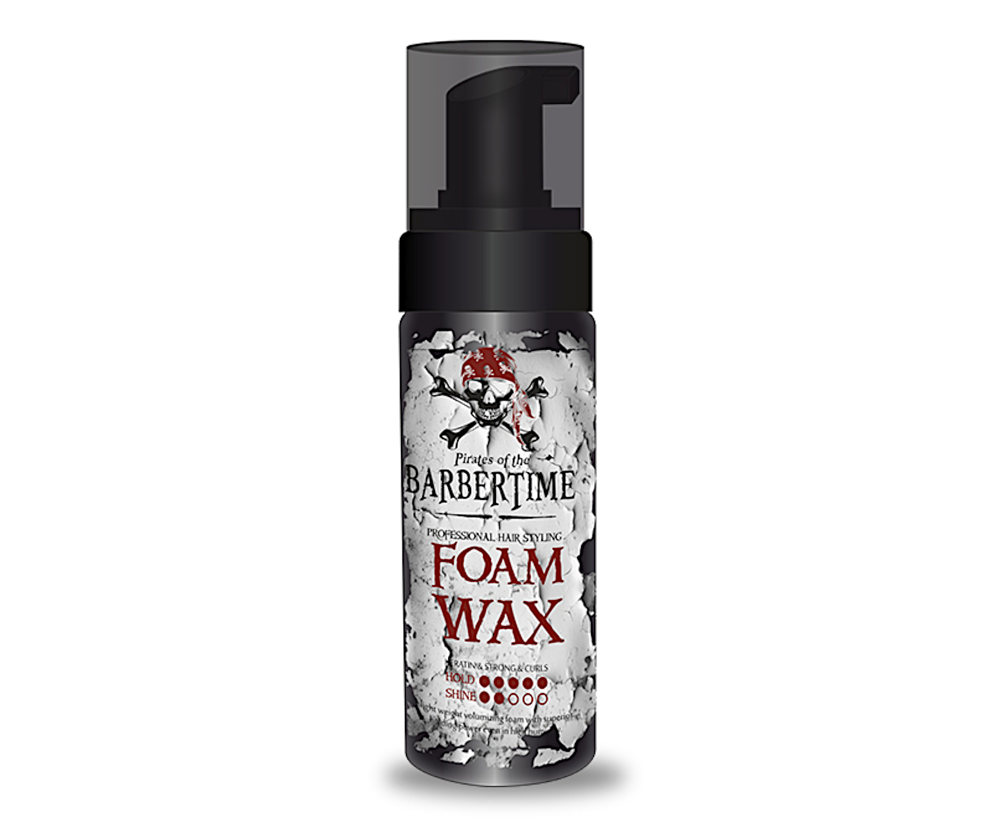 Pěnový vosk pro objem a definici vlasů Barbertime Foam Wax - 150 ml - Pirates of the Barbertime + dárek zdarma