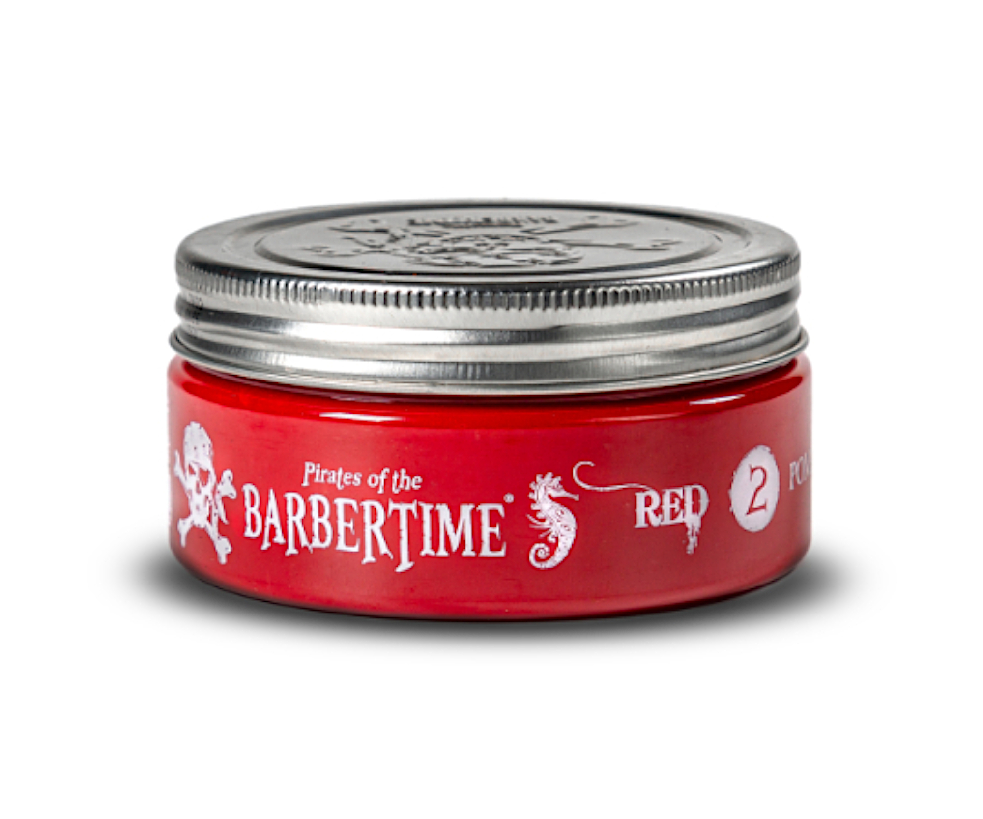 Pomáda na vlasy s velmi silnou fixací Barbertime Red Pomade No. 2 - 150 ml - Pirates of the Barbertime + dárek zdarma