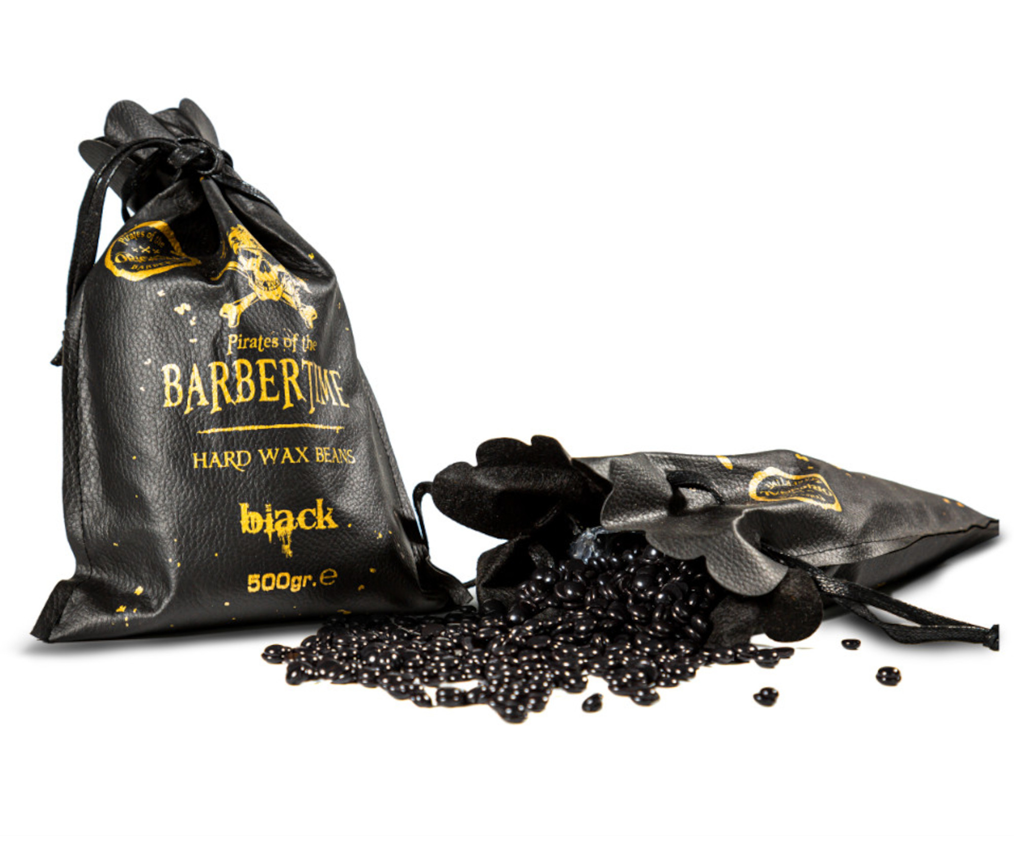 Depilační vosk pro muže Pirates of the Barbertime Hard Wax Beans Black - černý, 500 g + dárek zdarma