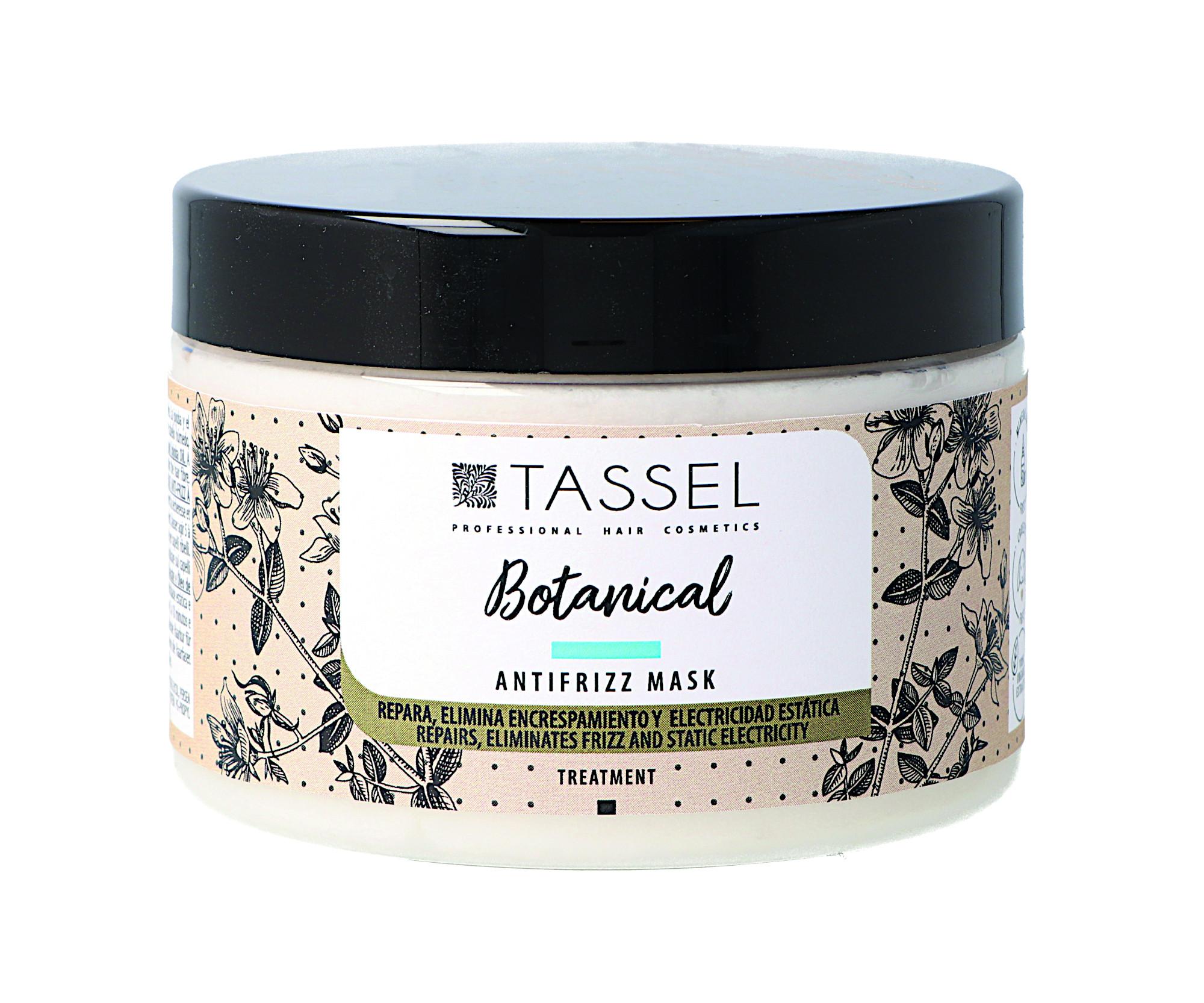 Maska pro nepoddajné a kudrnaté vlasy Tassel Cosmetics Botanical Antifrizz - 300ml (07606) + dárek zdarma