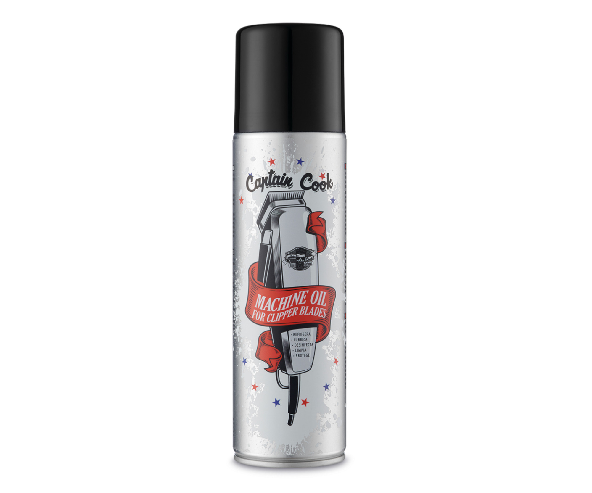 Mazací olej ve spreji pro strojky a nůžky Captain Cook Machine Oil For Clipper Blades - 500 ml + dárek zdarma