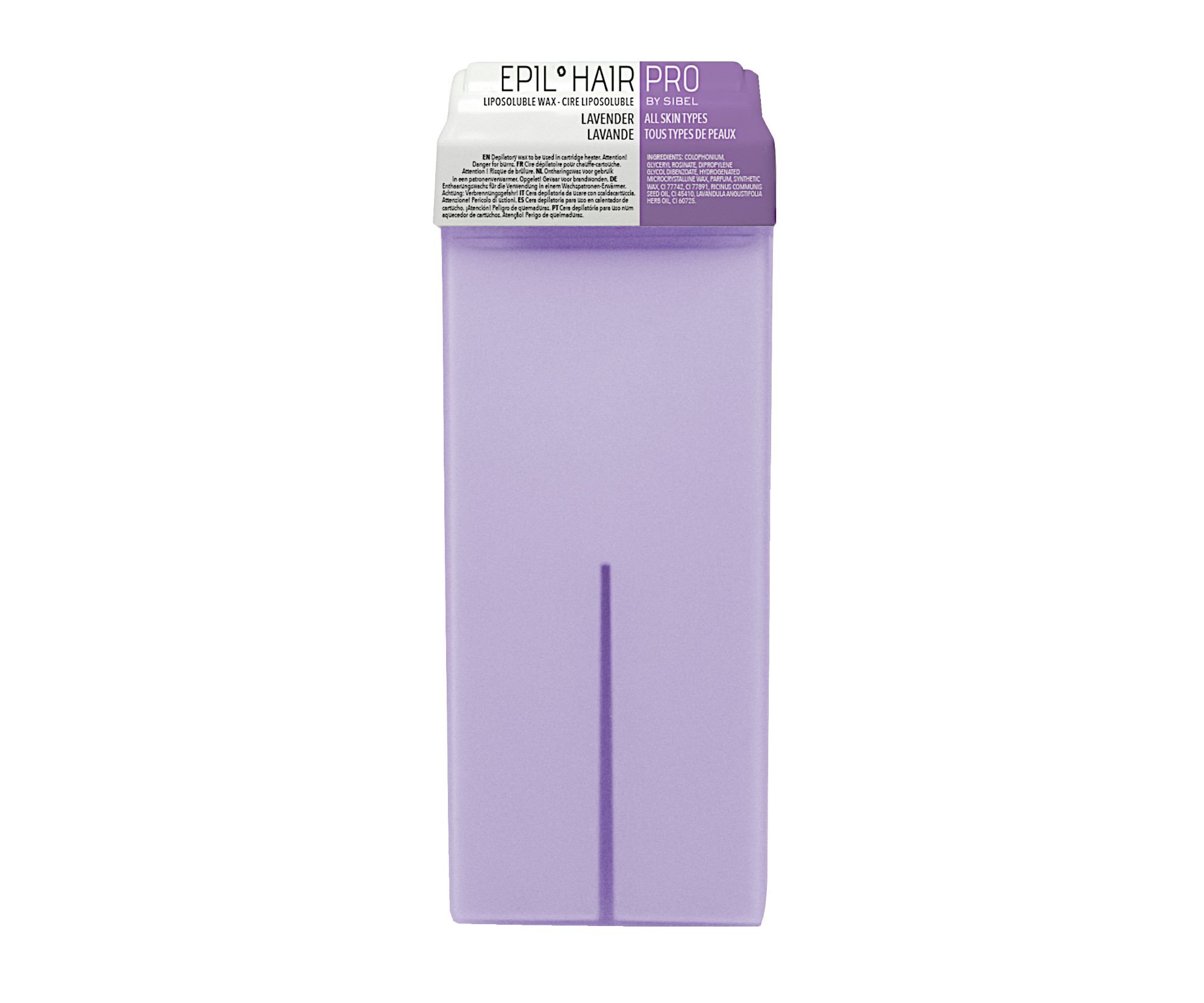 Depilační přírodní vosk pro všechny typy pokožky Sibel Lavender - levandulový, 110 ml (7410180)