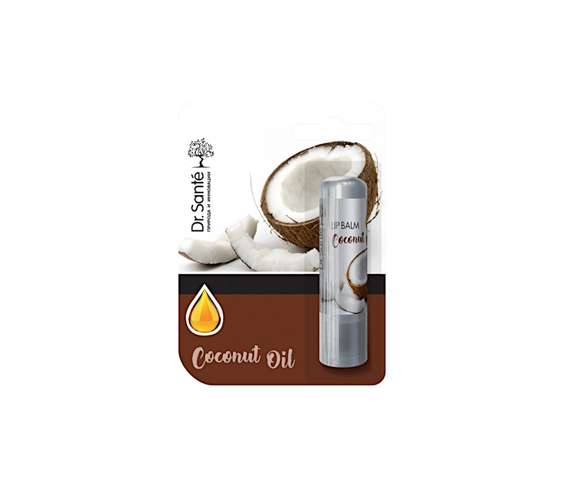Balzám na rty s kokosovým olejem Dr. Santé Coconut Oil - 3,6 g