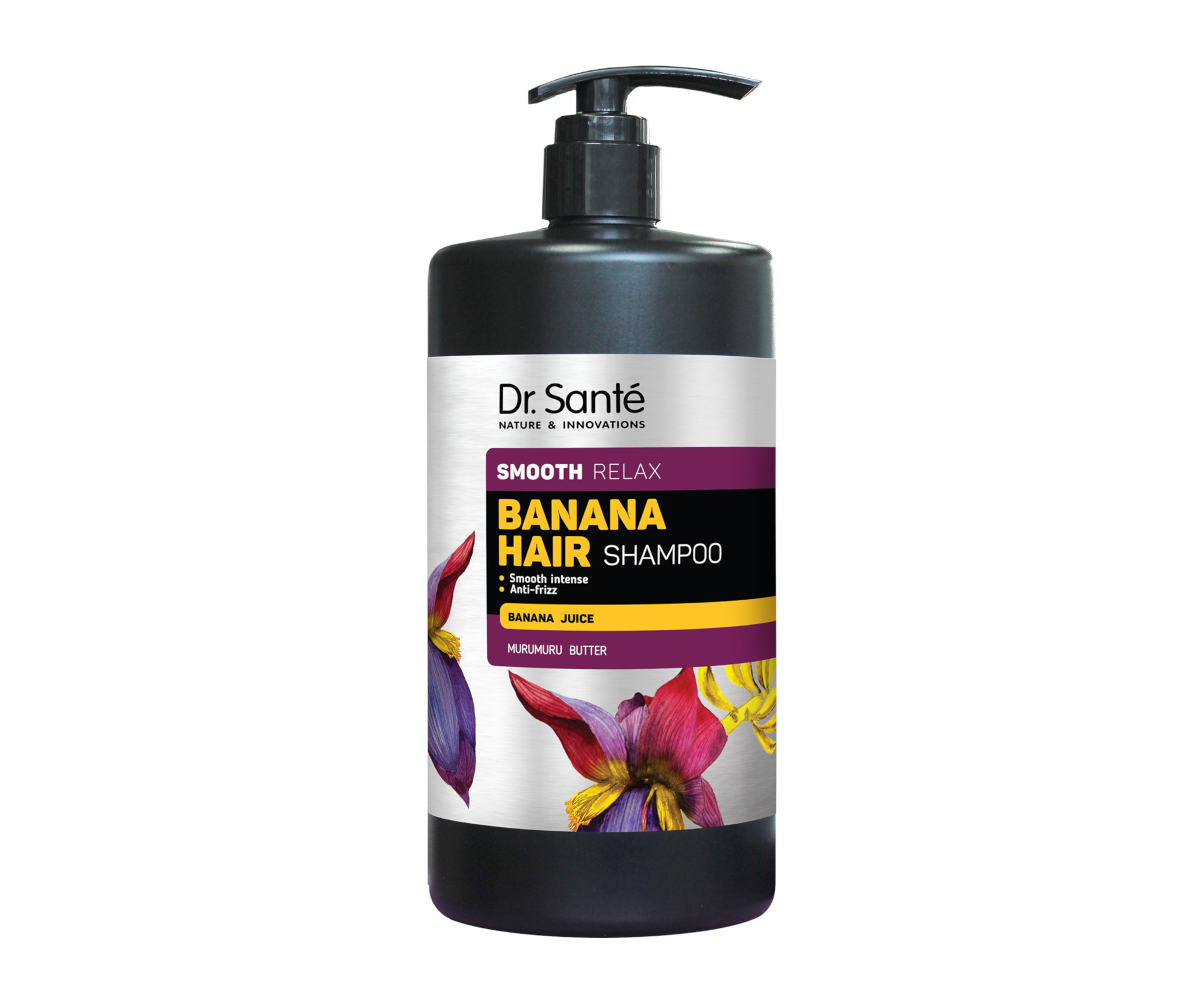 Šampon pro uhlazení vlasů Dr. Santé Smooth Relax Banana Hair Shampoo - 1000 ml + dárek zdarma