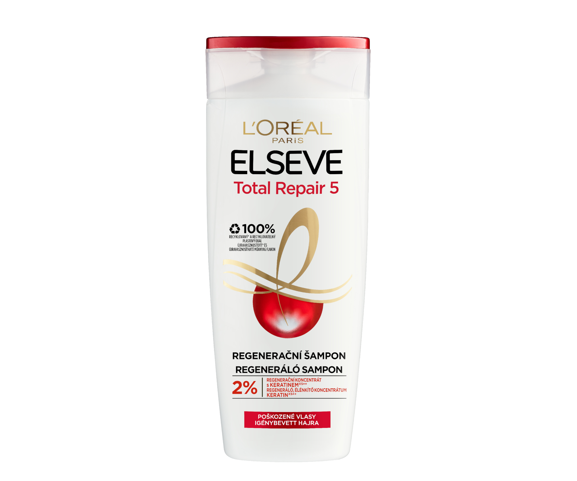 Šampon pro poškozené vlasy Loréal Elseve Total Repair 5 - 250 ml - L’Oréal Paris + dárek zdarma