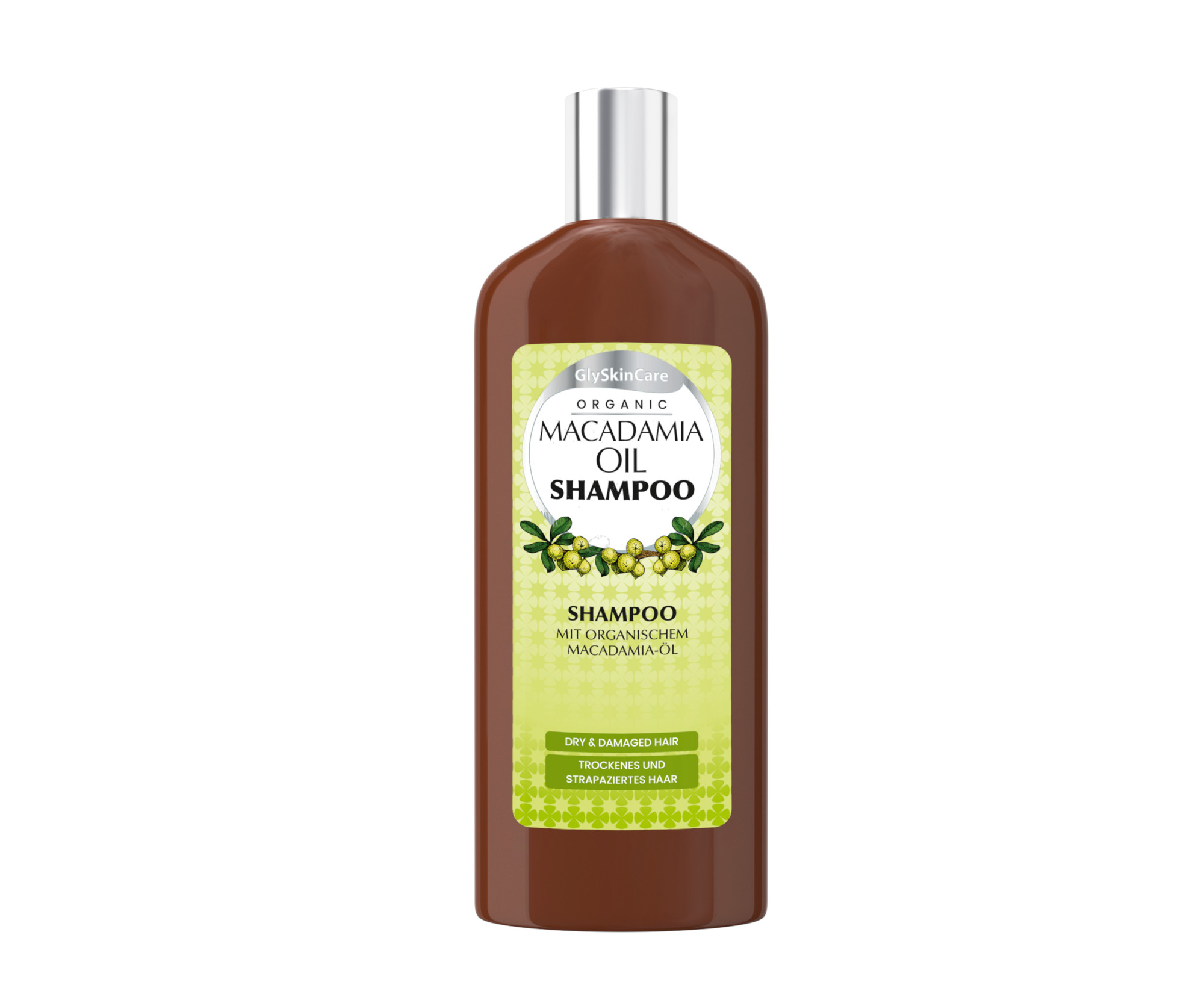 Šampon pro suché a poškozené vlasy GlySkinCare Organic Macadamia Oil Shampoo - 250 ml (WYR000174)