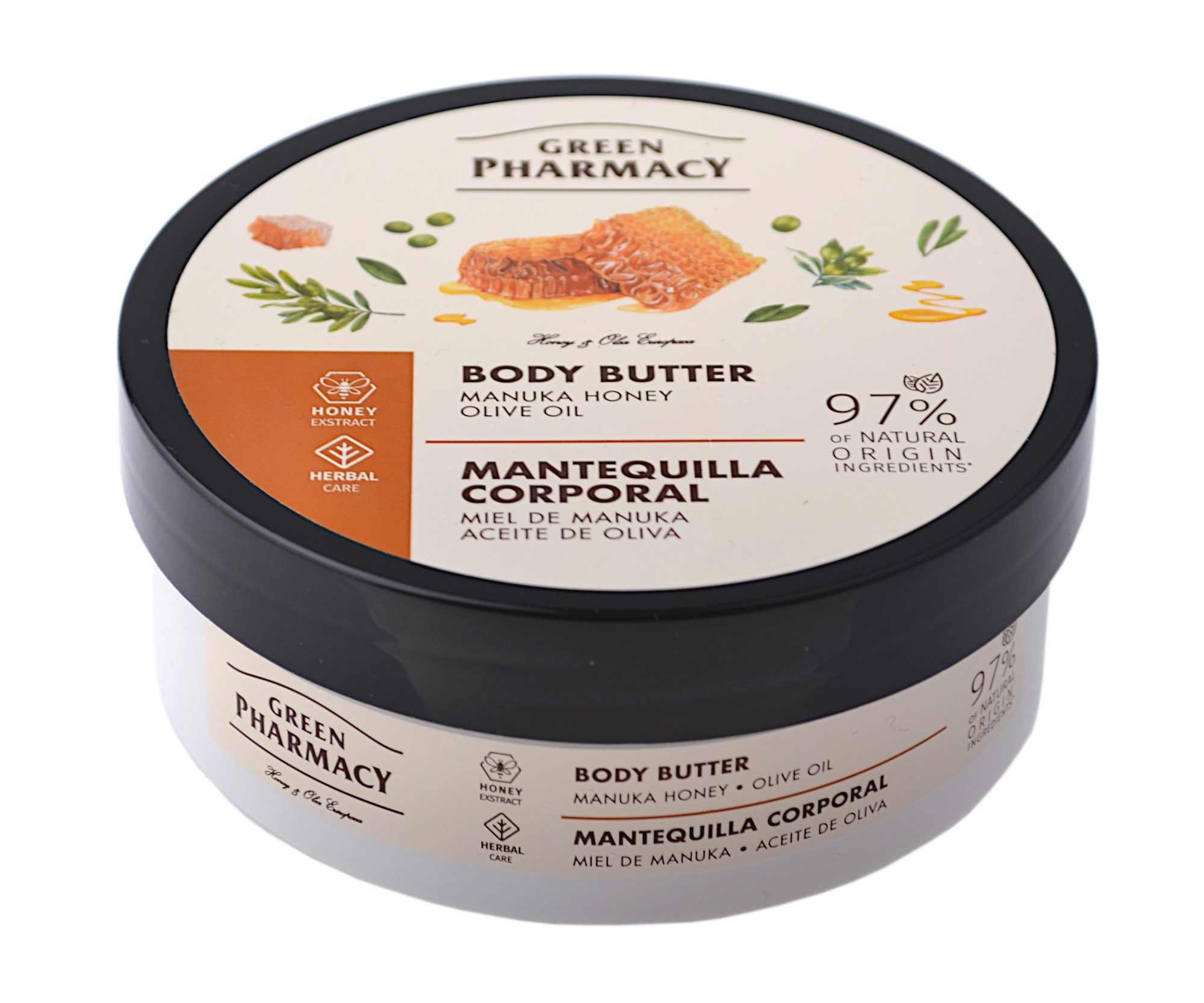 Tělové máslo s manukovým medem a olivovým olejem Green Pharmacy Body Butter - 200 ml