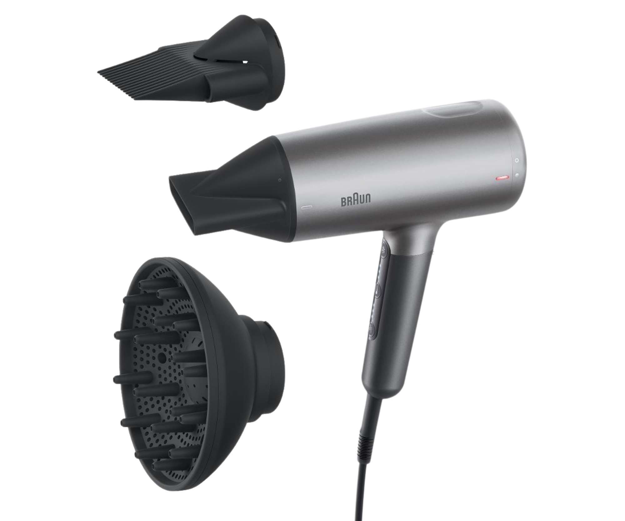 Fén na vlasy Braun HD435 - 2200 W, šedý + dárek zdarma