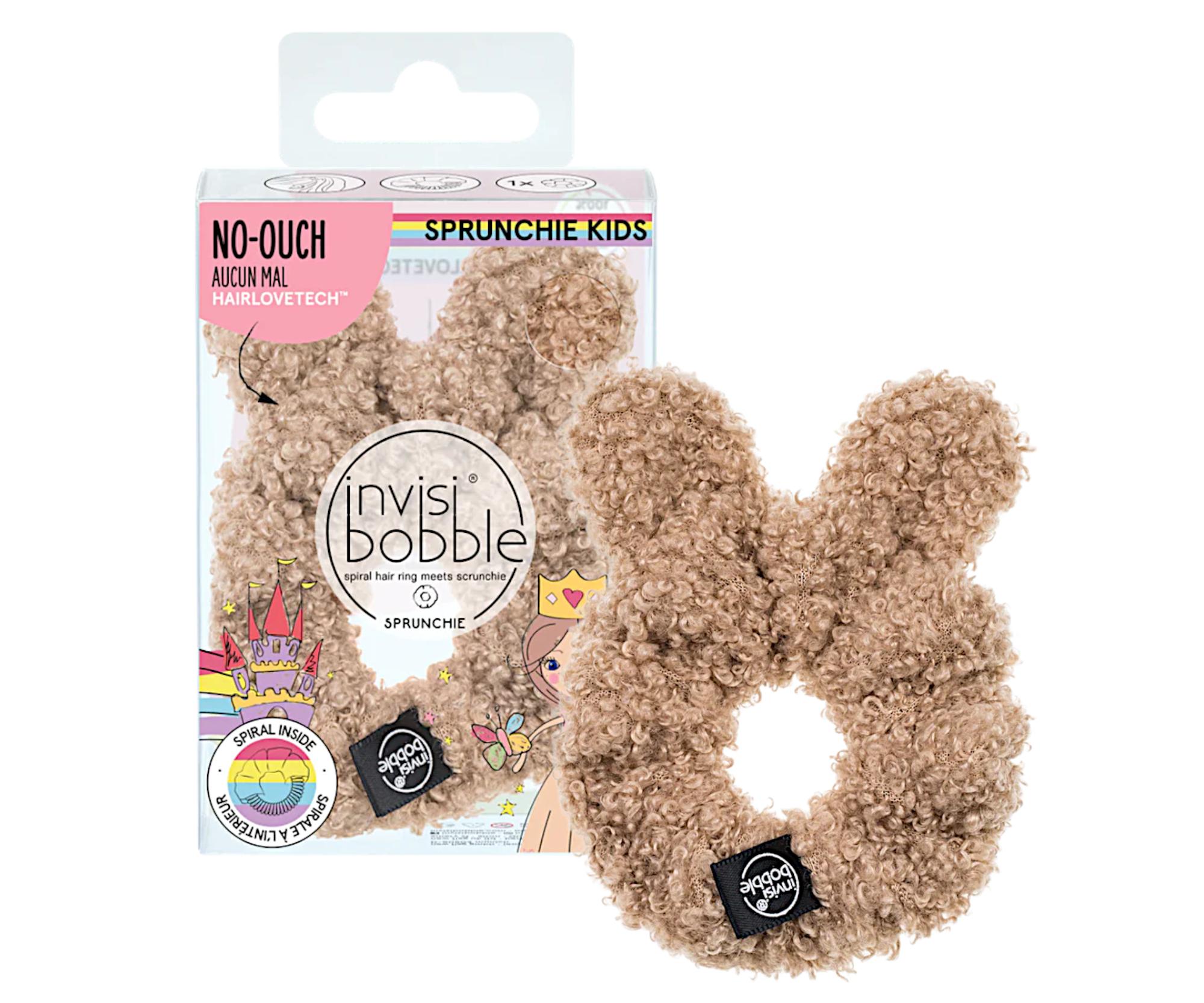 Dětská ozdobná spirálová gumička Invisibobble Kids Sprunchie Teddy (IB-SPPLKIDS-PA-1-104)