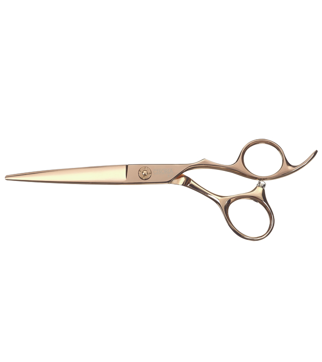 Kadeřnické nůžky Sibel Cisoria RGOE600 6" - zlaté (7078060) + dárek zdarma