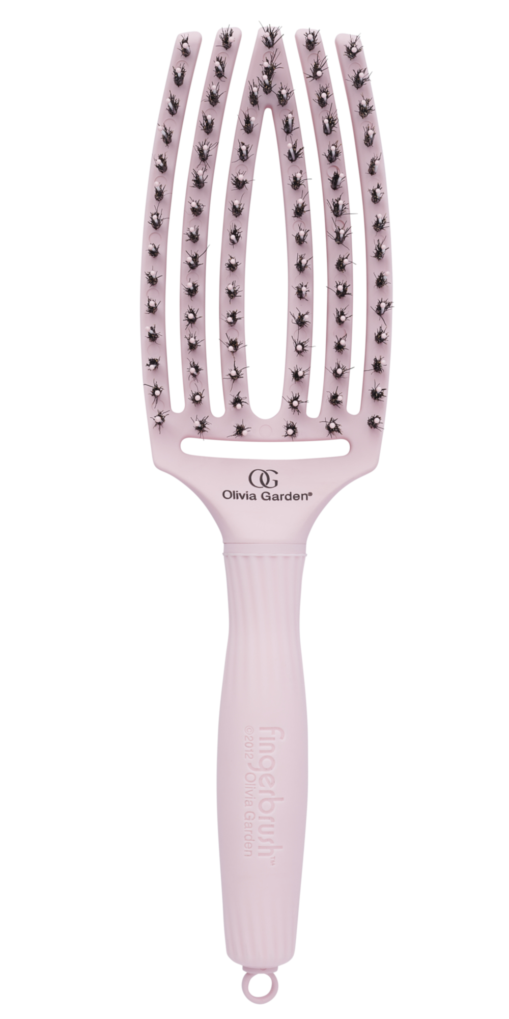 Kartáč Olivia Garden Fingerbrush Combo Medium - pastelově růžový (FB1PC-PM) + dárek zdarma
