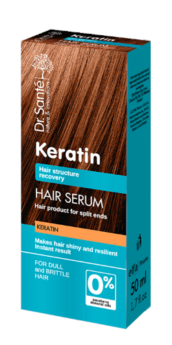 Olejové sérum pro obnovu matných a křehkých vlasů Dr. Santé Keratin - 50 ml + dárek zdarma