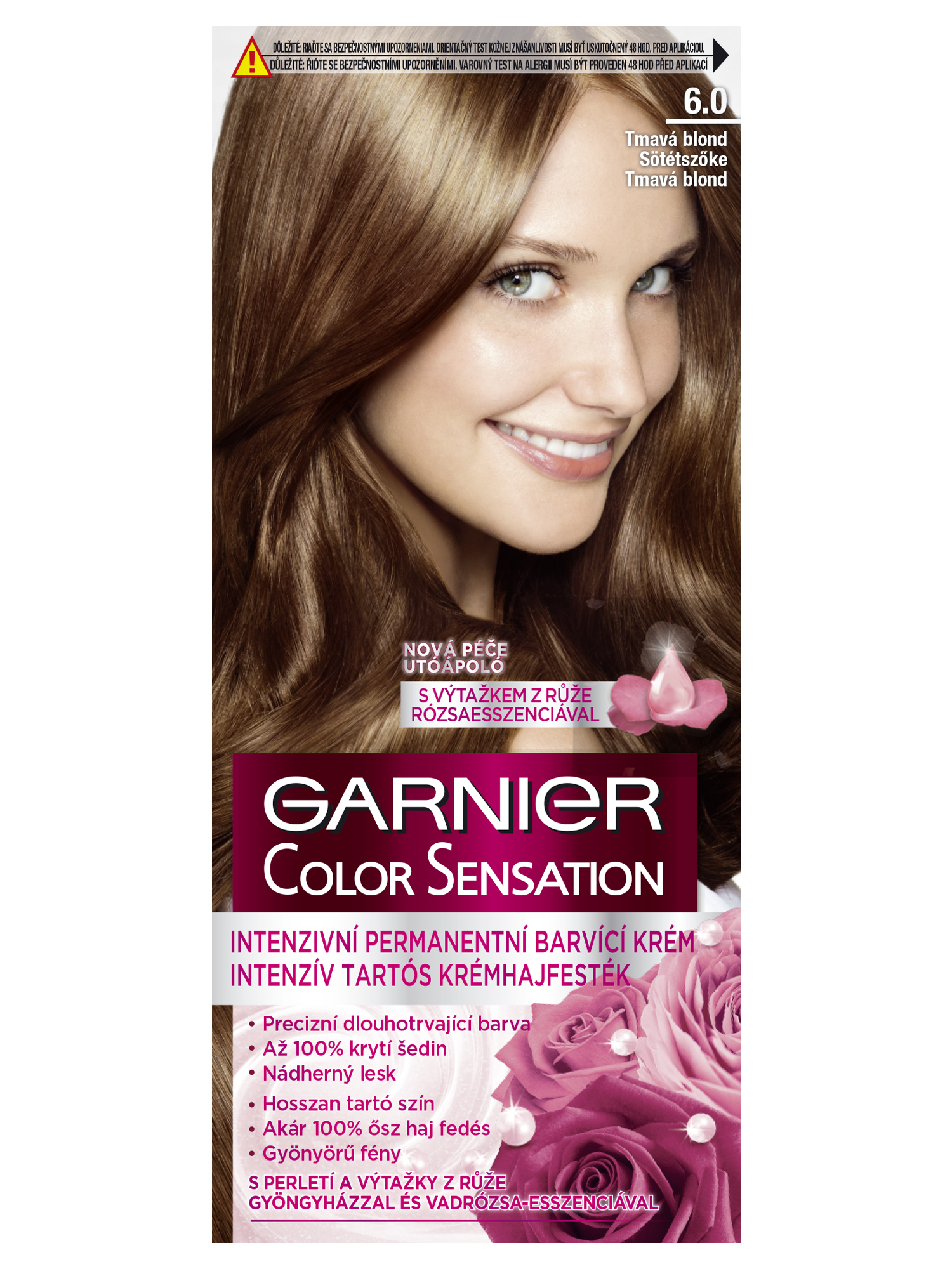 Permanentní barva Garnier Color Sensation 6.0 tmavá blond + dárek zdarma