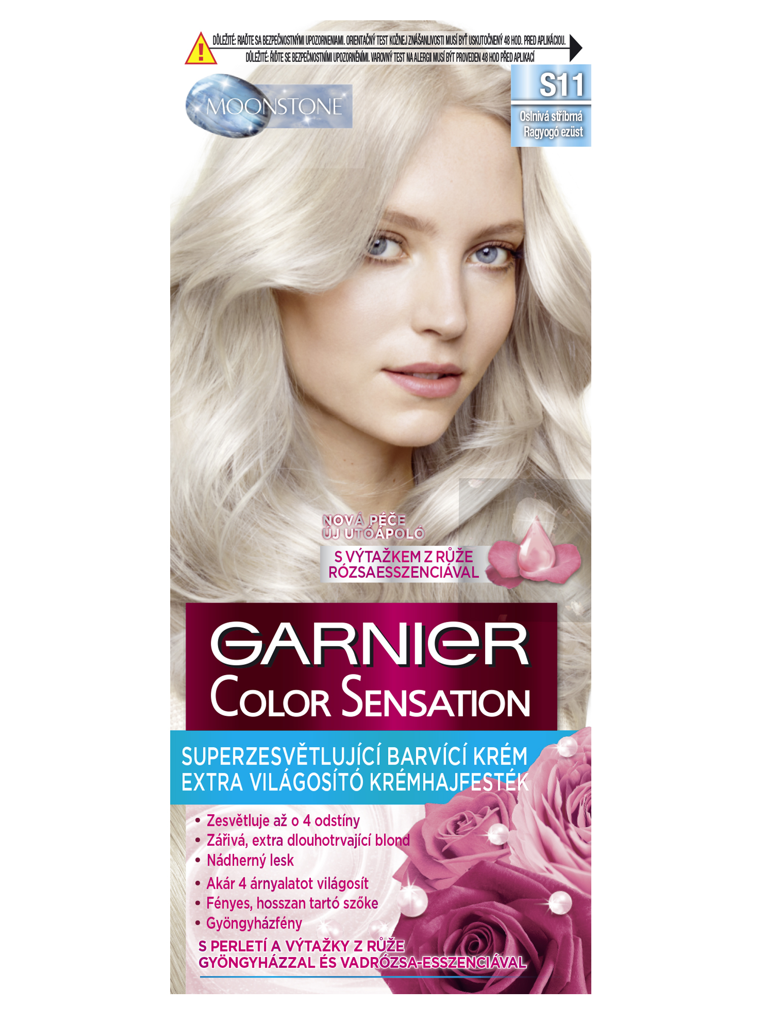 Superzesvětlující barva Garnier Color Sensation S11 oslnivá stříbrná + dárek zdarma