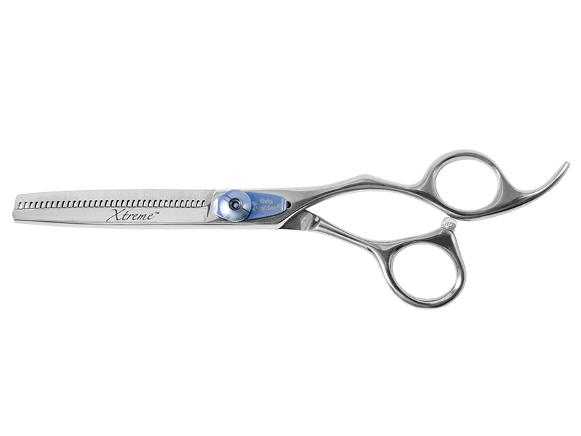 Efilační nůžky Olivia Garden Xtreme Thinner EUR 6,35" - stříbrné (XT635) + dárek zdarma