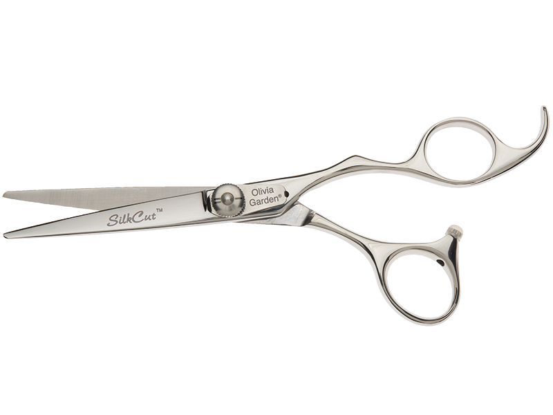 Kadeřnické nůžky Olivia Garden SilkCut® Shear 5,75" - stříbrné (5.75) + DÁREK ZDARMA