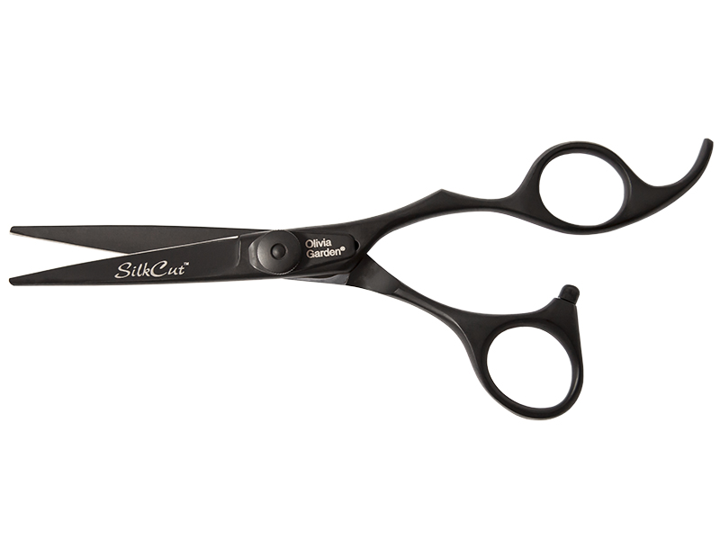 Kadeřnické nůžky Olivia Garden SilkCut® Shear 5,75" Matt Black Edition - matně černé (5.75BL) + dárek zdarma