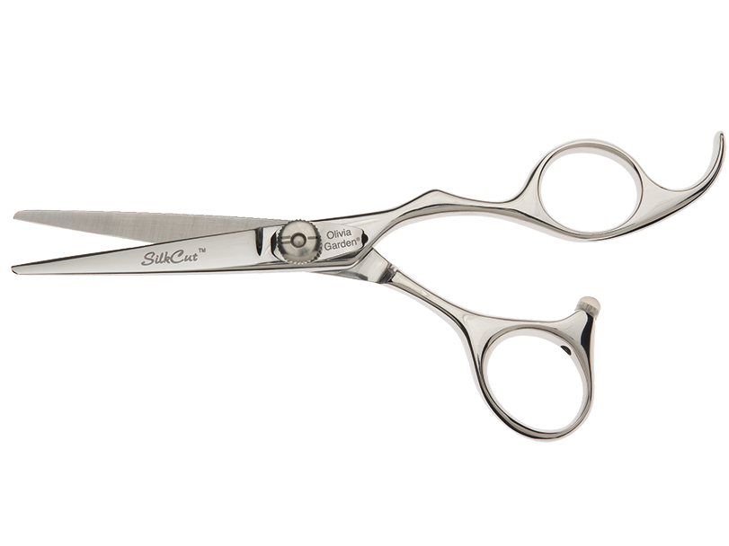 Kadeřnické nůžky Olivia Garden SilkCut® Shear 5,5" - stříbrné (5.50) + DÁREK ZDARMA