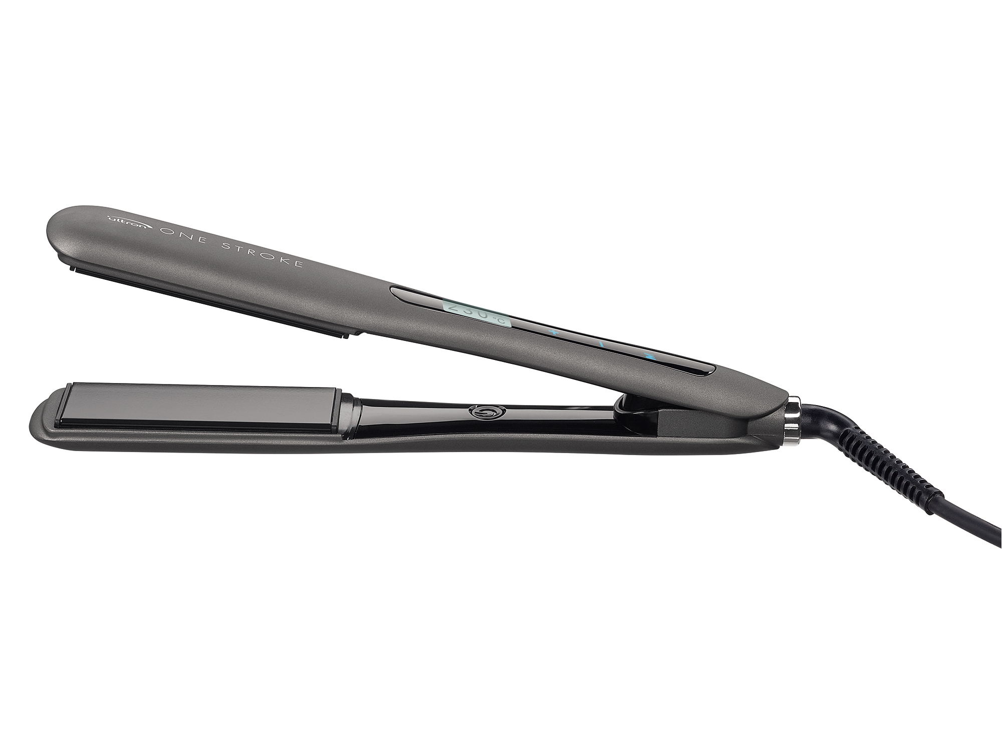 Profesionální žehlička na vlasy Ultron One Stroke 1,5" - metalická černá (0447916) + DÁREK ZDARMA
