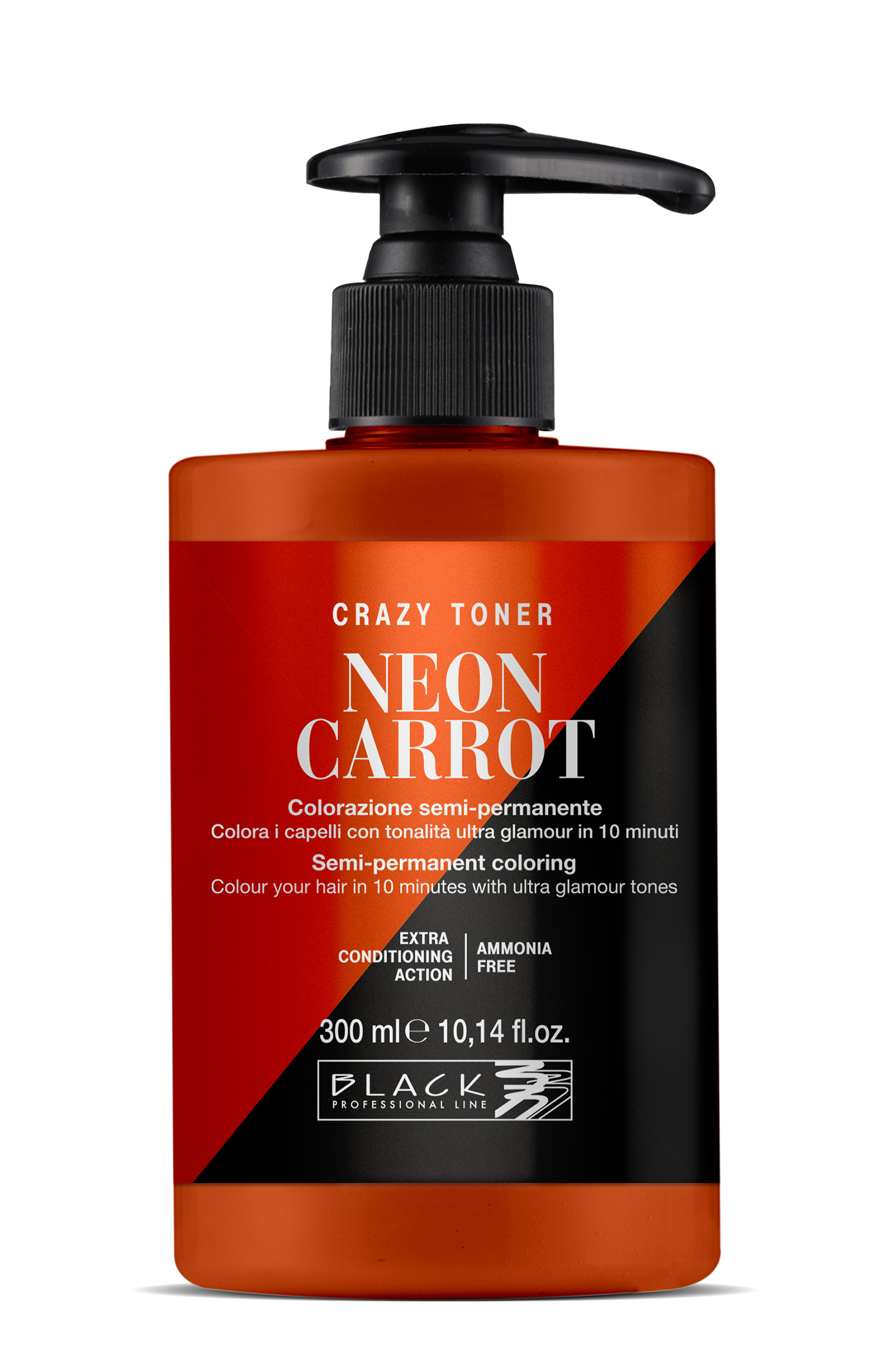 Barevný toner na vlasy Black Professional Crazy Toner - Neon Carrot (oranžový) (154013) + DÁREK ZDARMA