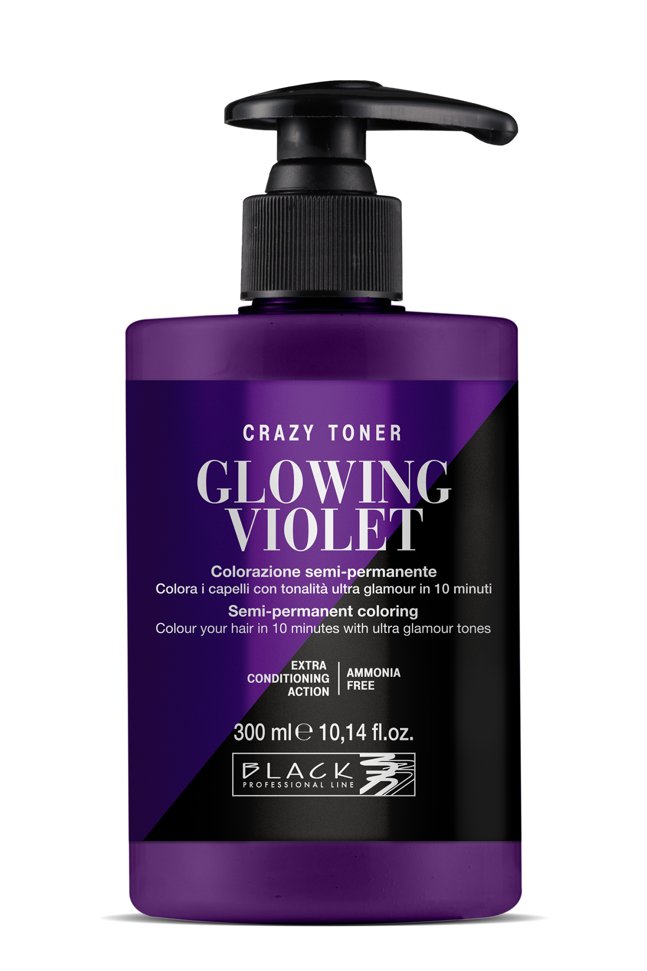 Barevný toner na vlasy Black Professional Crazy Toner - Glowing Violet (fialový) (154017) + dárek zdarma
