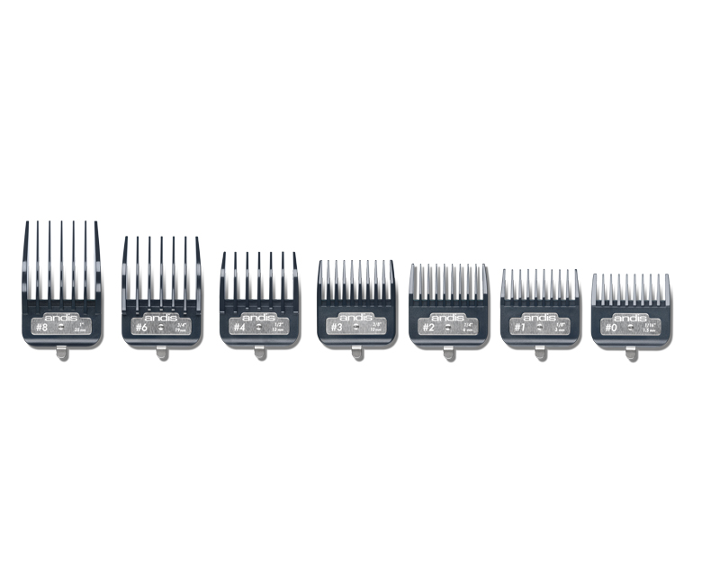 Sada náhradních nástavců Andis Master® Premium Metal Clip Comb Set - 7 ks (33645) + DÁREK ZDARMA